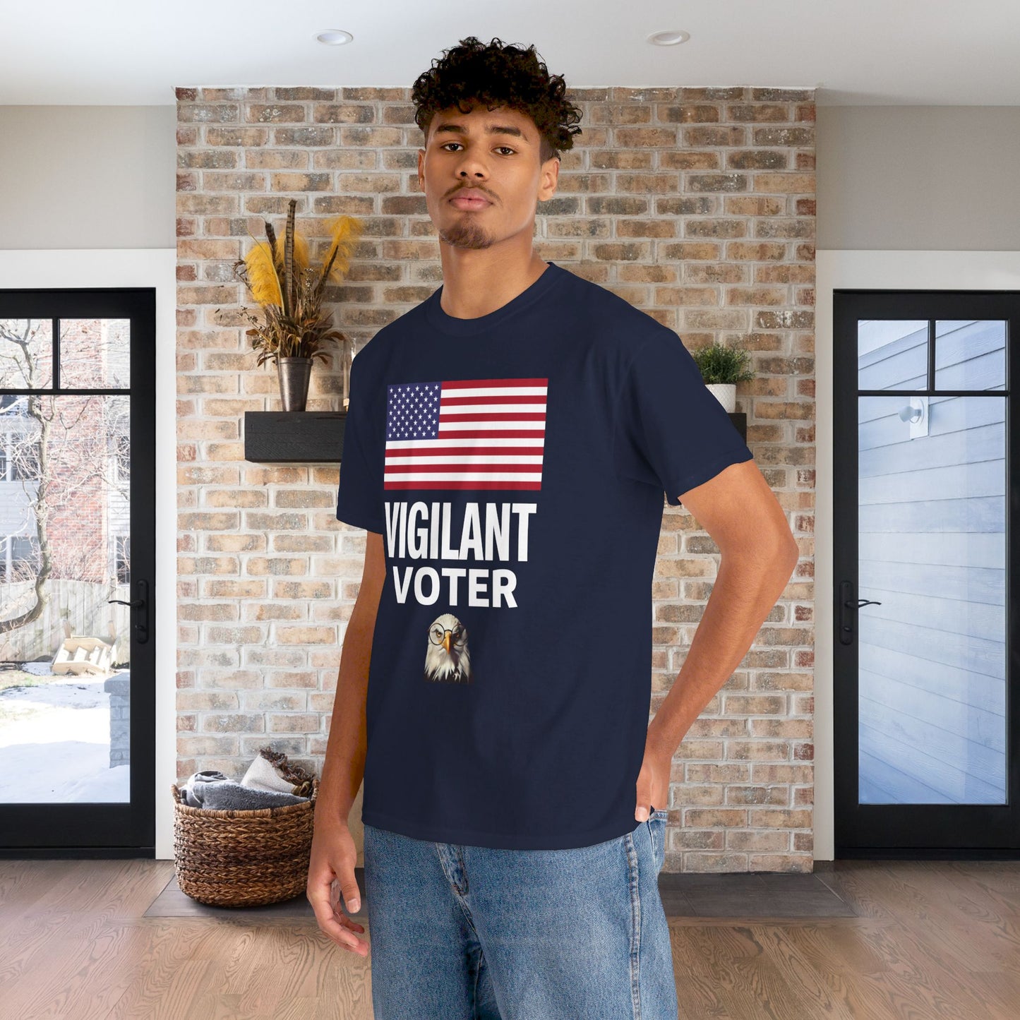 Vigilant Voter Shirt- Vote Blue Save Democracy Tee- Democrat Presidential Election T-Shirt