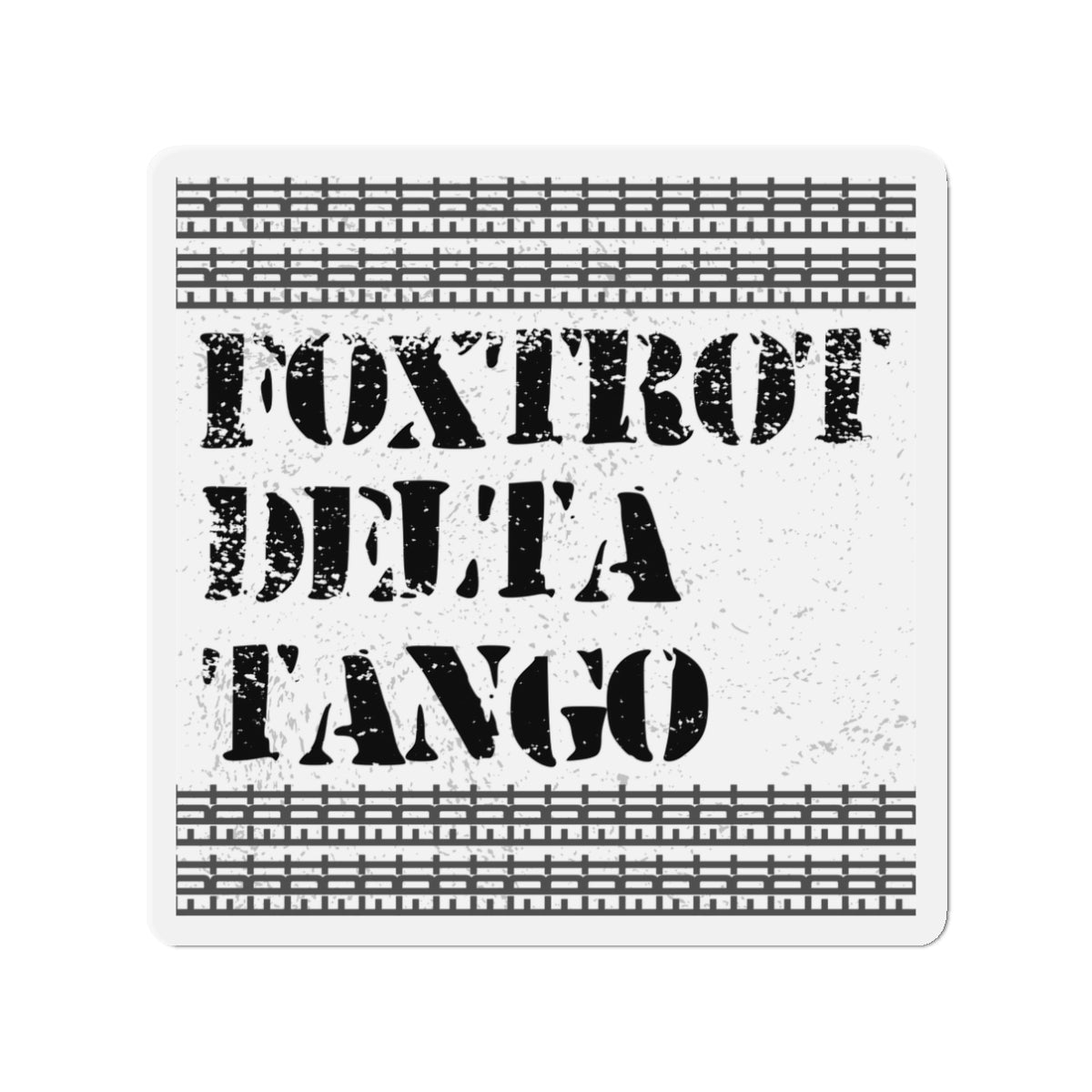 Political Magnet Anti-Trump Merch Foxtrot Delta Tango Car Magnet Political Decal FDT Resist Protest Activism Gear Anti-Fascism Resistance