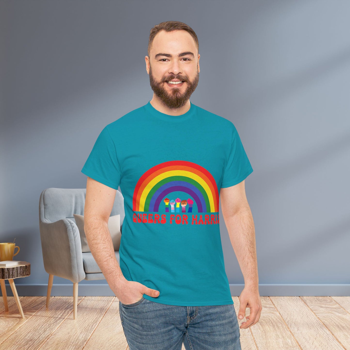 Queers For Harris Shirt- Support LGBTQ Tee-  Democrat Presidential Election T-Shirt