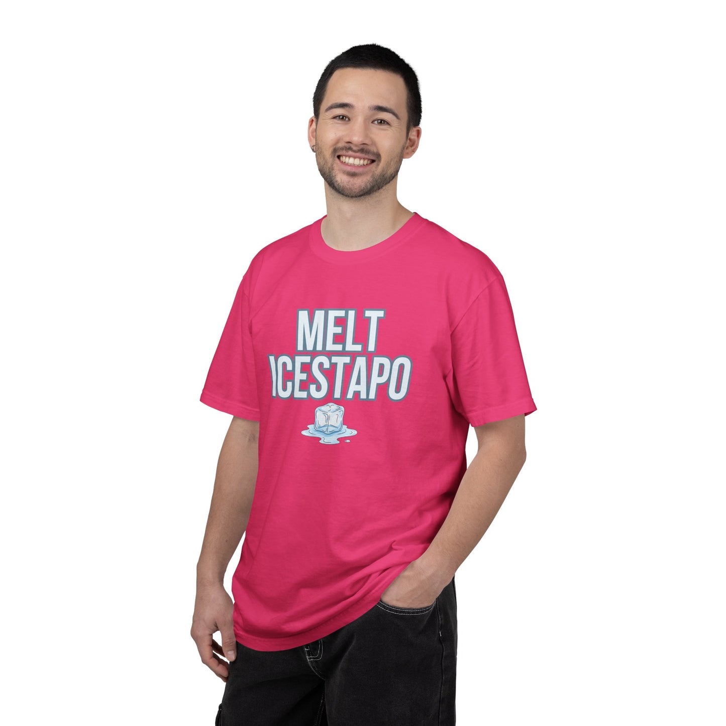 MELT ICESTAPO Tee Protest Shirt Foxtrot Delta Tango Fck Donald Trump Anti-Fascism Abolish ICE Gestapo Comfort Colors Ring-Spun Cotton Tshirt