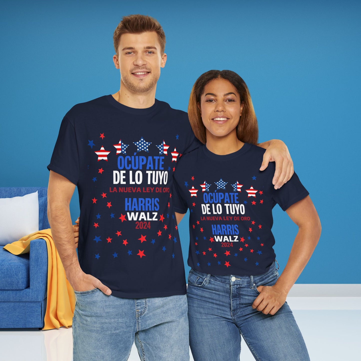 Ocúpate De Lo Tuyo Shirt- Harris/Walz 2024 T-Shirt in Spanish-  Democrat Presidential Election Tee