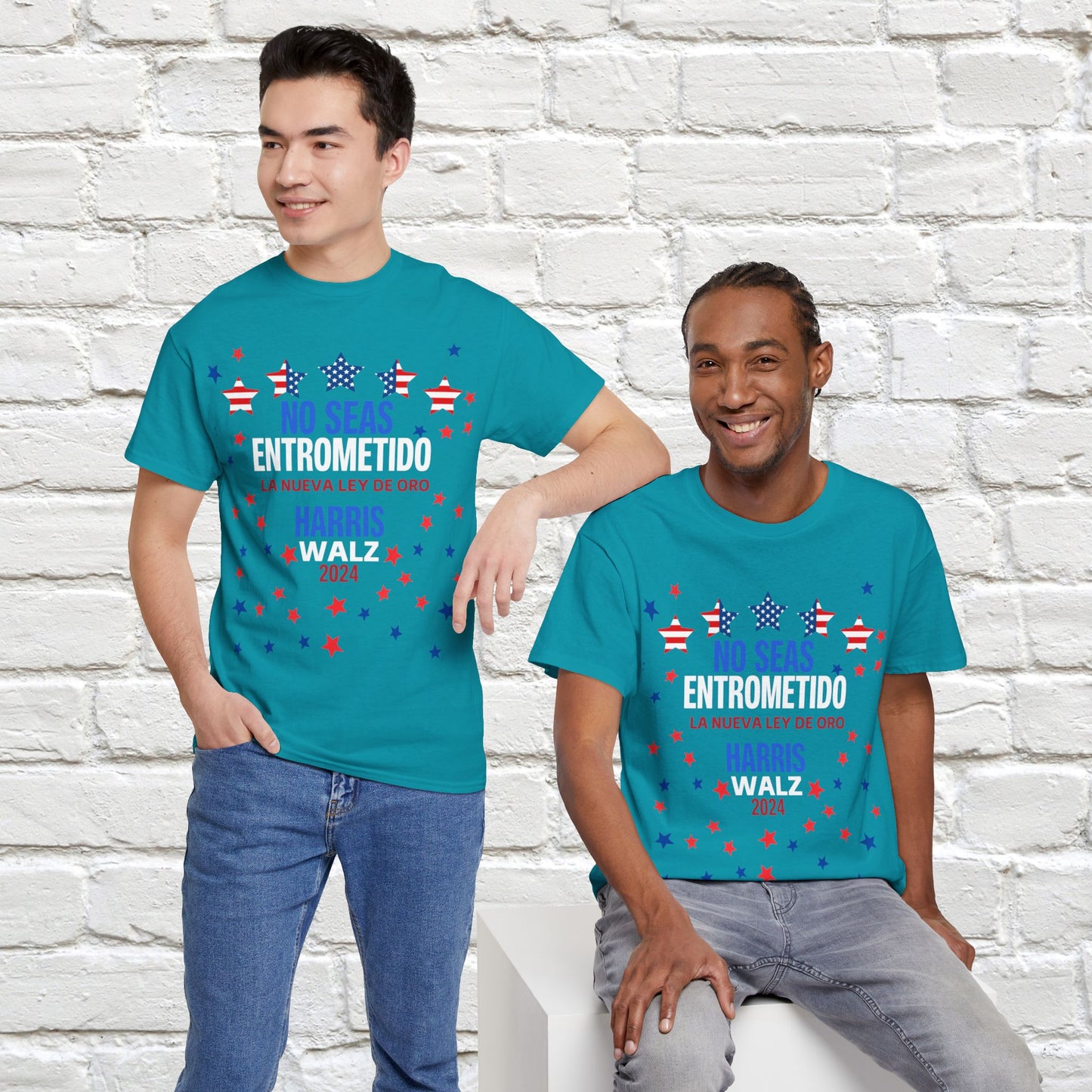 No Seas Entrometido Shirt- Harris/Walz 2024 T-Shirt in Spanish-  Democrat Presidential Election Tee