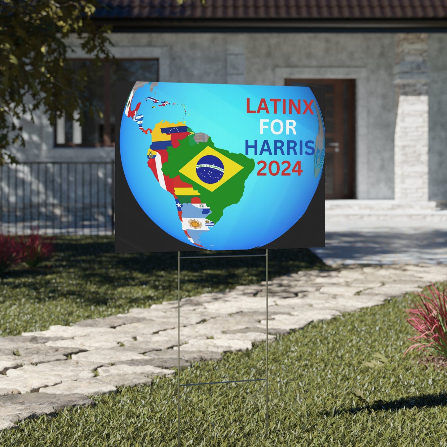 Latinx for Harris Yard Sign - Harris/Walz 2024 Sign - Patriotic Election Political Decor