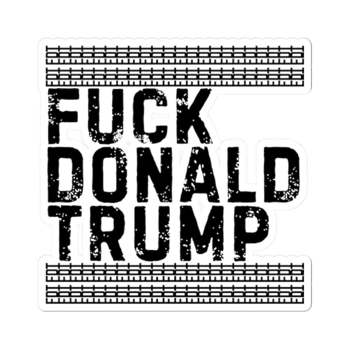 Resist Sticker Anti-Trump Merch FDT Fuck Donald Trump Foxtrot Delta Tango Political Decal Protest Sticker Activist Anti-Fascism Resist Decal