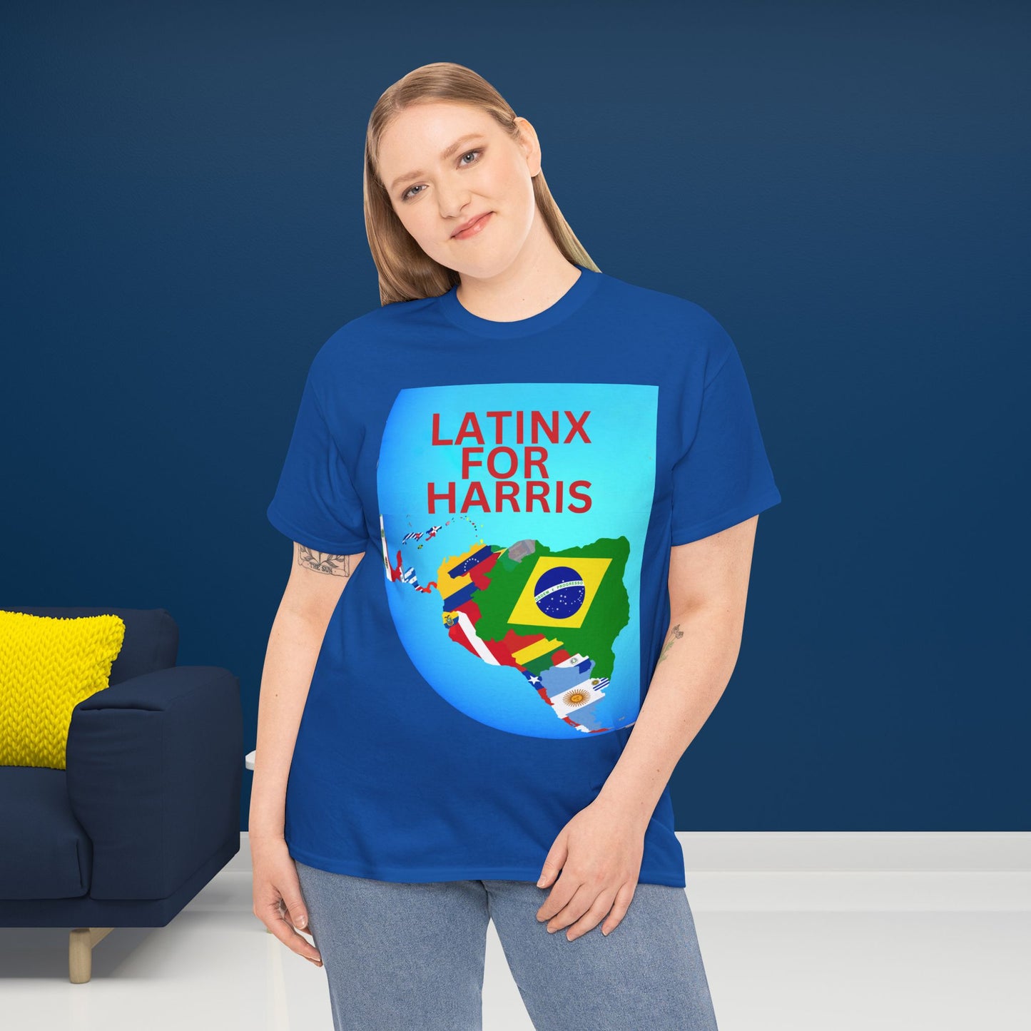 Latinx For Harris Shirt - Harris/Walz 2024 T-Shirt -  Democrat Presidential Election Tee