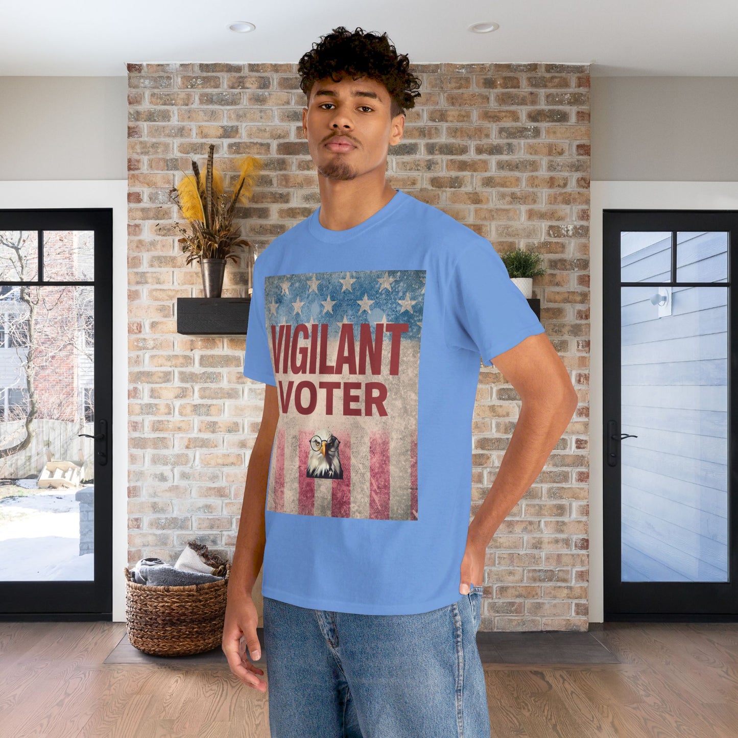 Vigilant Voter Shirt- Vote Blue Save Democracy Tee- Democrat Presidential Election T-Shirt