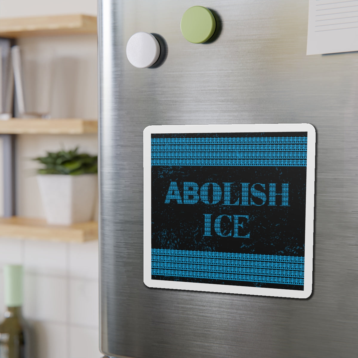 Political Magnet Anti-Trump Merch Abolish ICE Fuck Donald Trump Car Magnet Political FDT Resist Protest Gear Anti-Fascism Democratic Sign