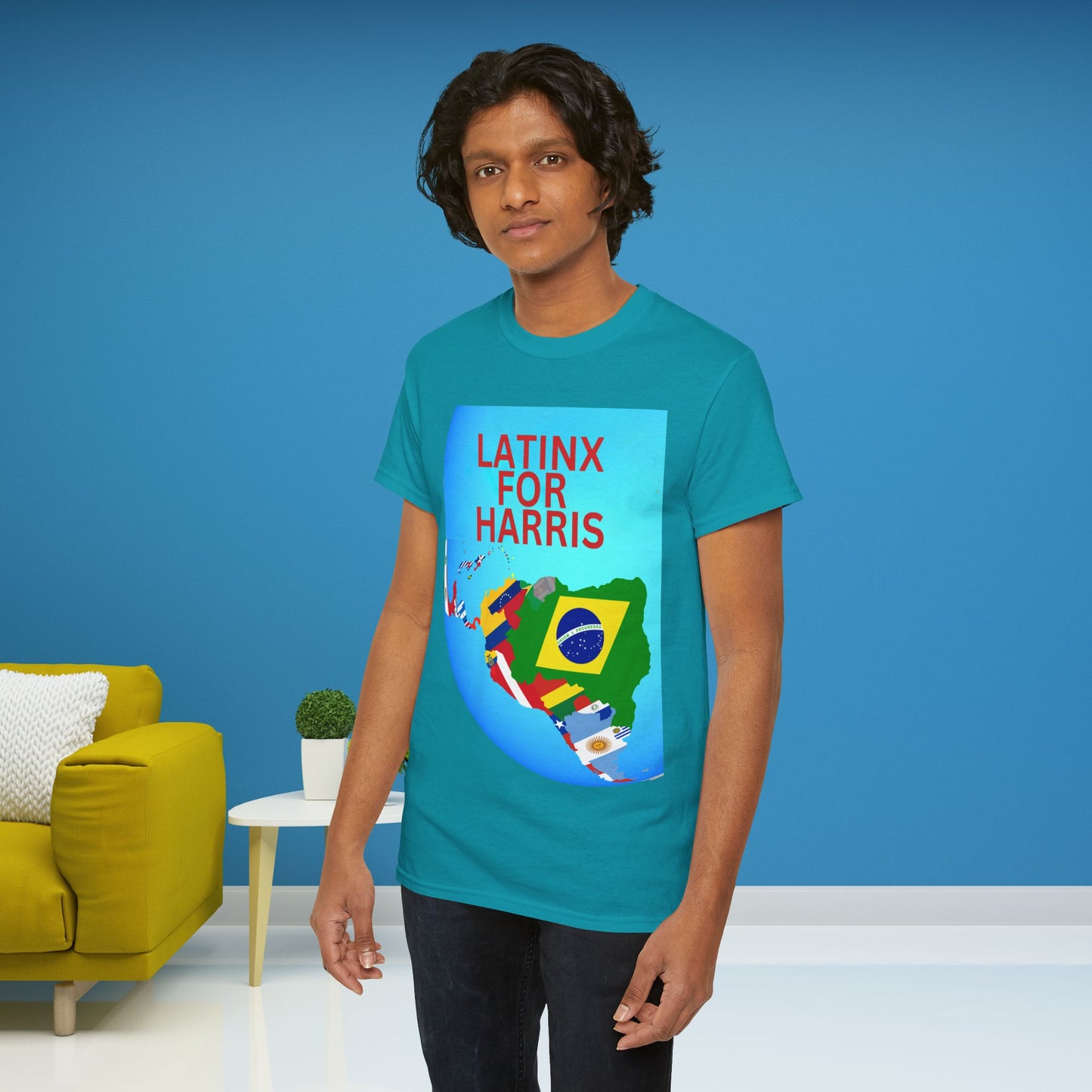 Latinx For Harris Shirt - Harris/Walz 2024 T-Shirt -  Democrat Presidential Election Tee