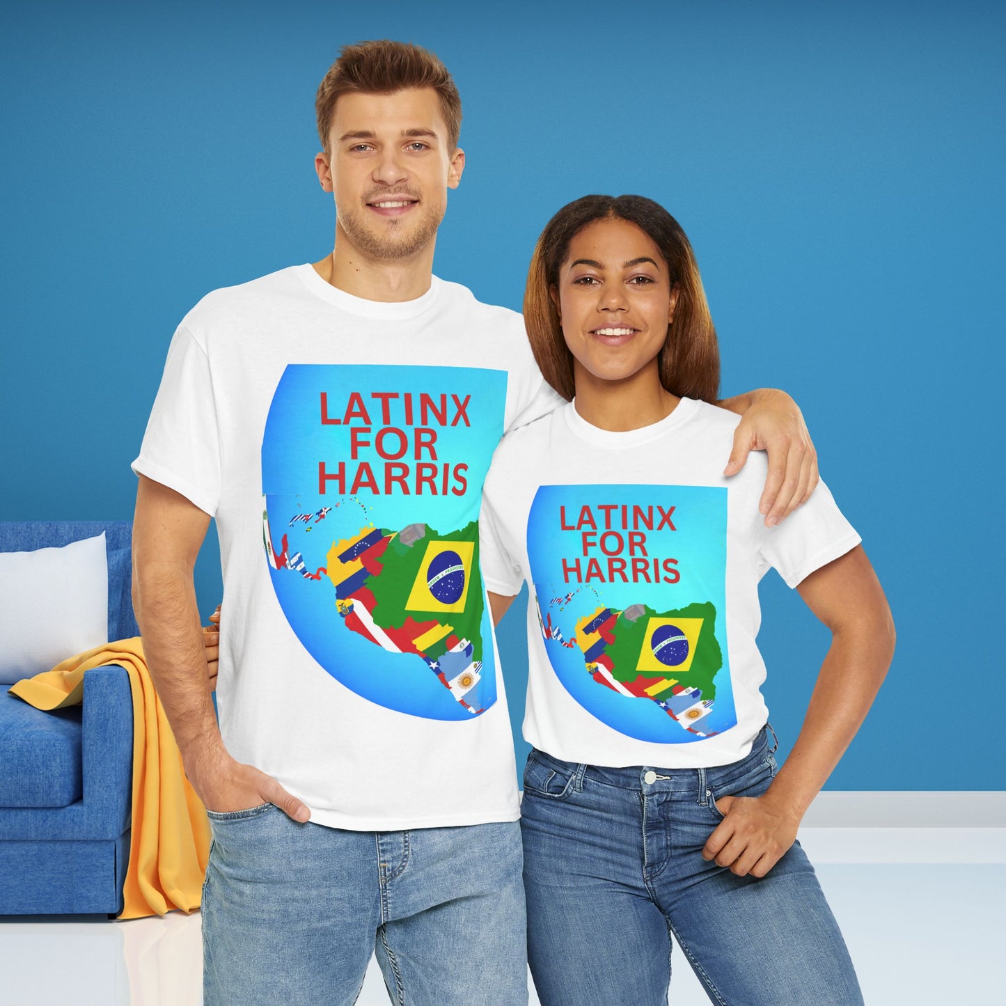 Latinx For Harris Shirt - Harris/Walz 2024 T-Shirt -  Democrat Presidential Election Tee