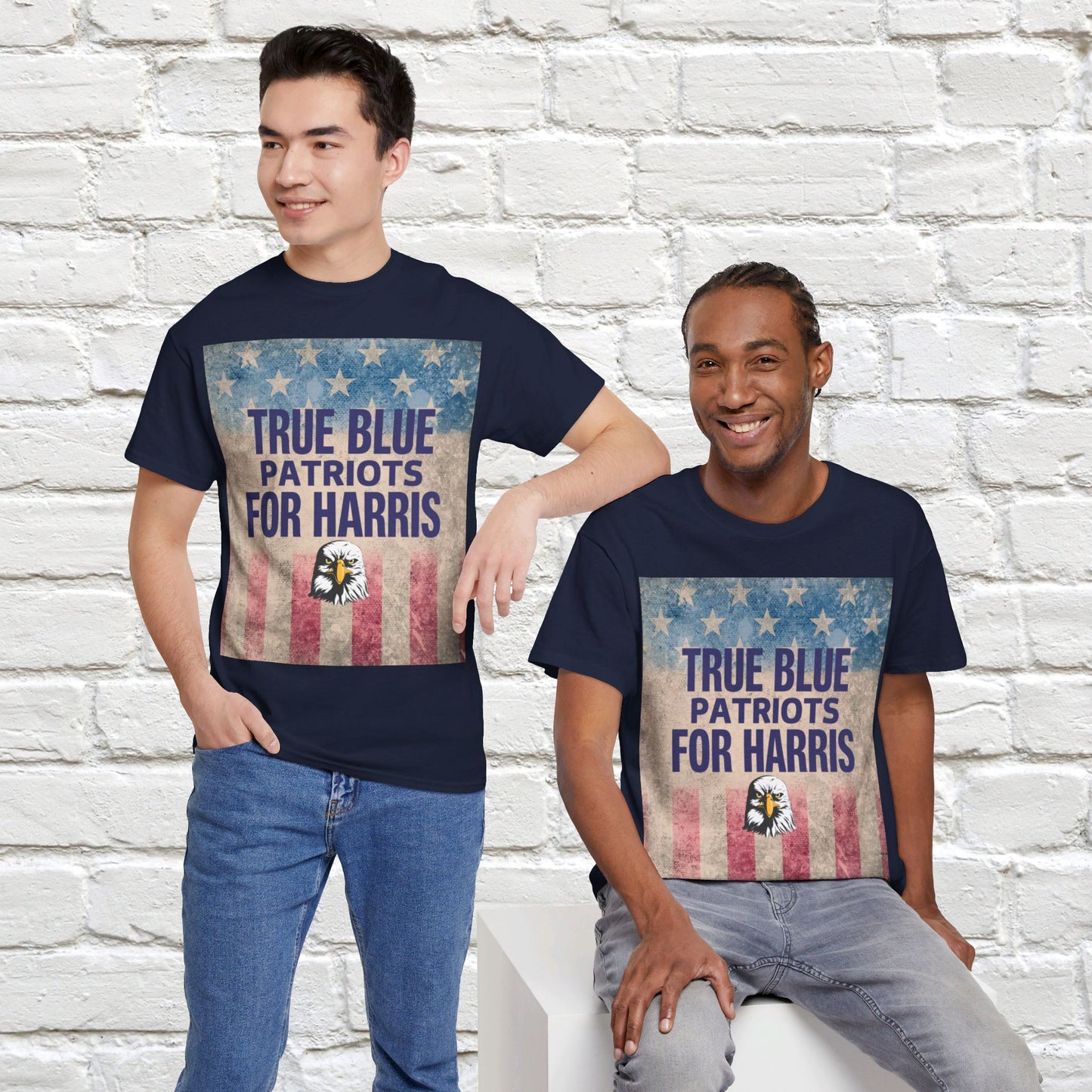 True Blue Patriots for Harris Shirt- Save Democracy Tee- Democrat Presidential Election T-Shirt