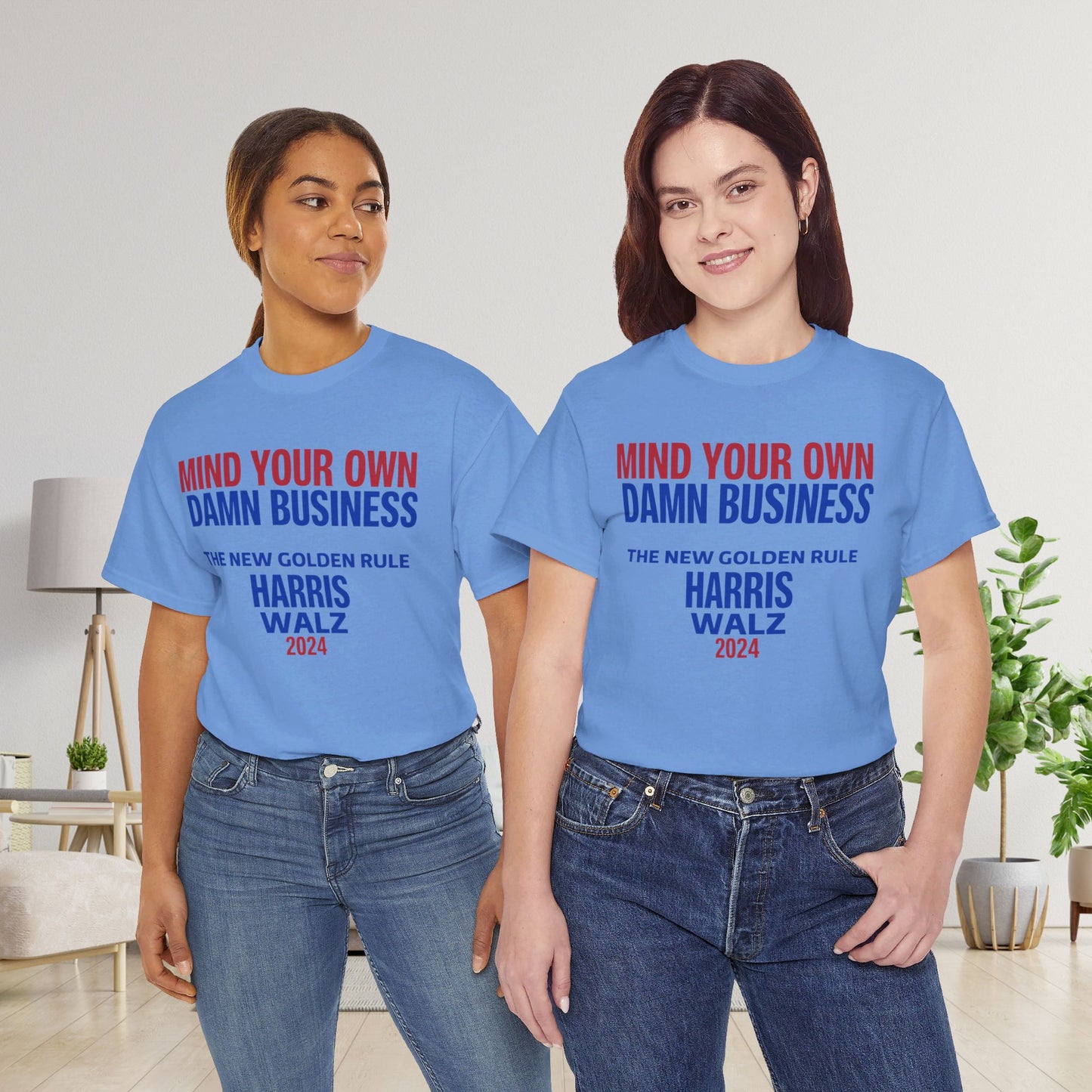 Mind Your Own Damn Business Shirt- Harris Walsh Tee-  Democrat Presidential Election T-Shirt