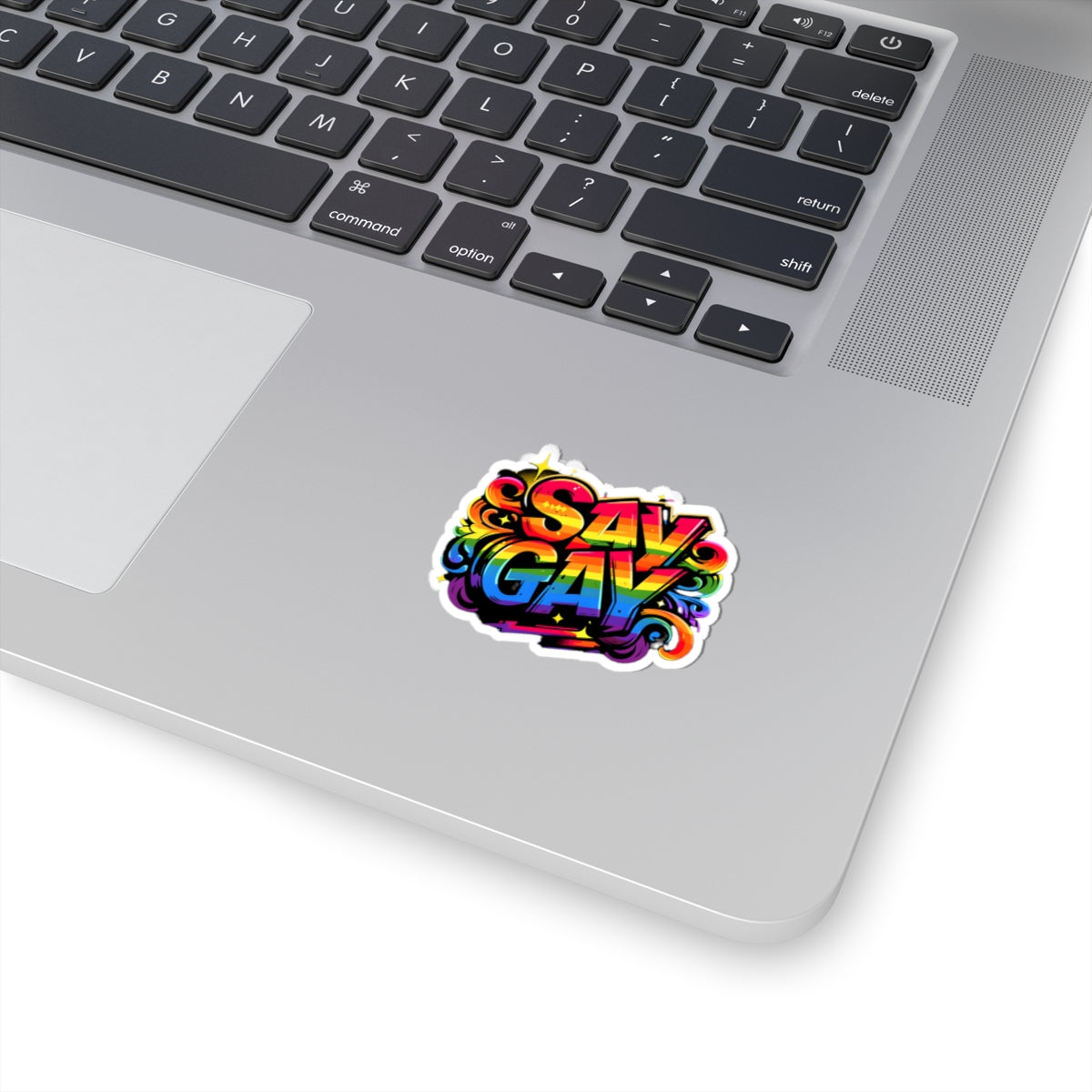 Just Say Gay LGBT Water Bottle Sticker for Laptop LGBTQ Decal Queer Lesbian Bisexual Transgender Gay Pride Merch LGBTQIA Political Adhesive