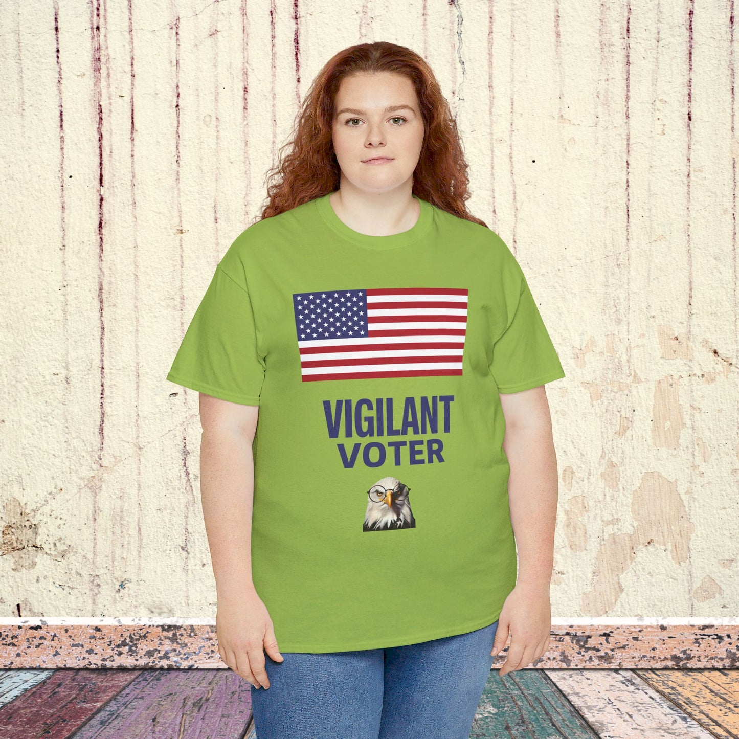 Vigilant Voter Shirt- Vote Blue Save Democracy Tee- Democrat Presidential Election T-Shirt