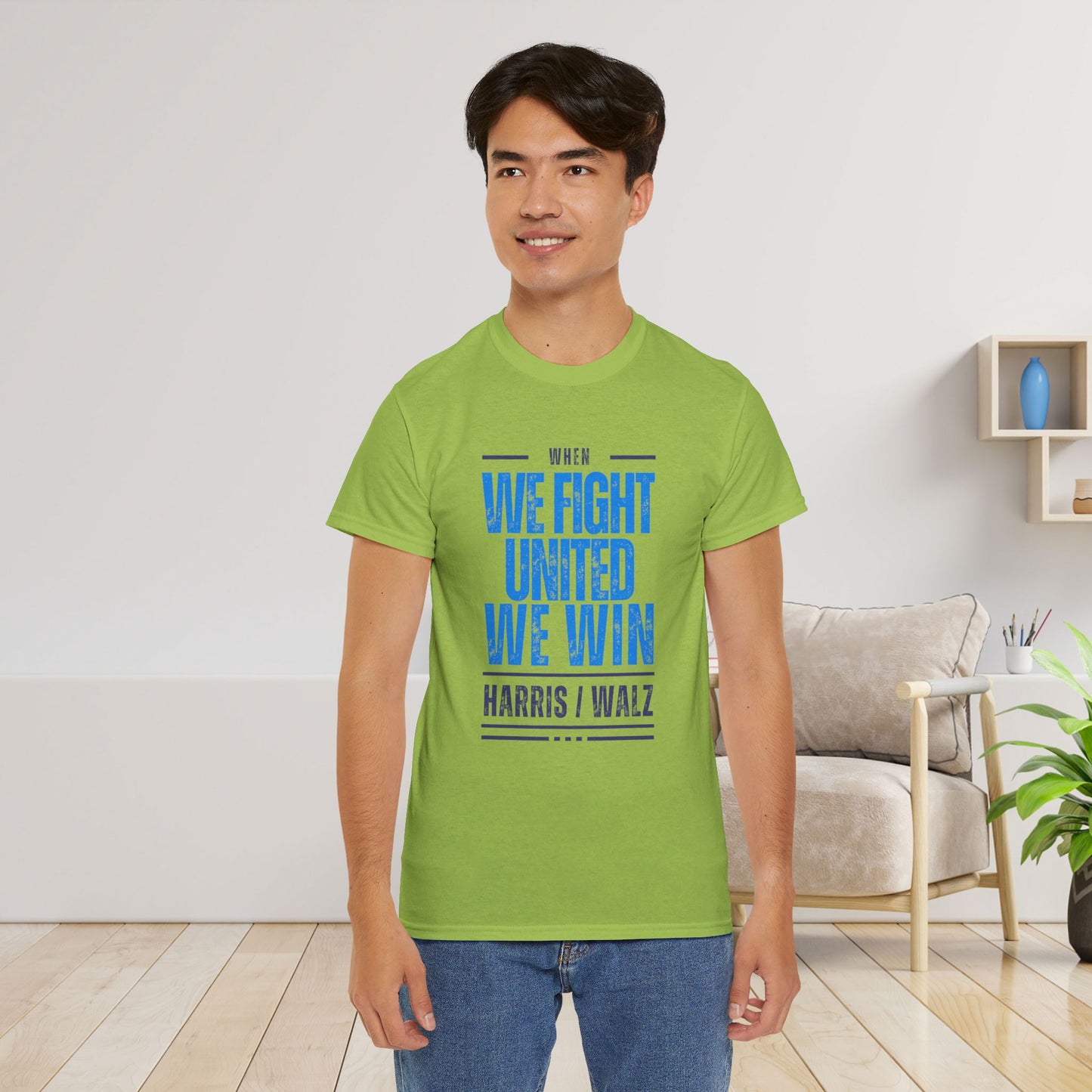 When We Fight United We Win Shirt- Harris Walz Tee-  Democrat Presidential Election T-Shirt