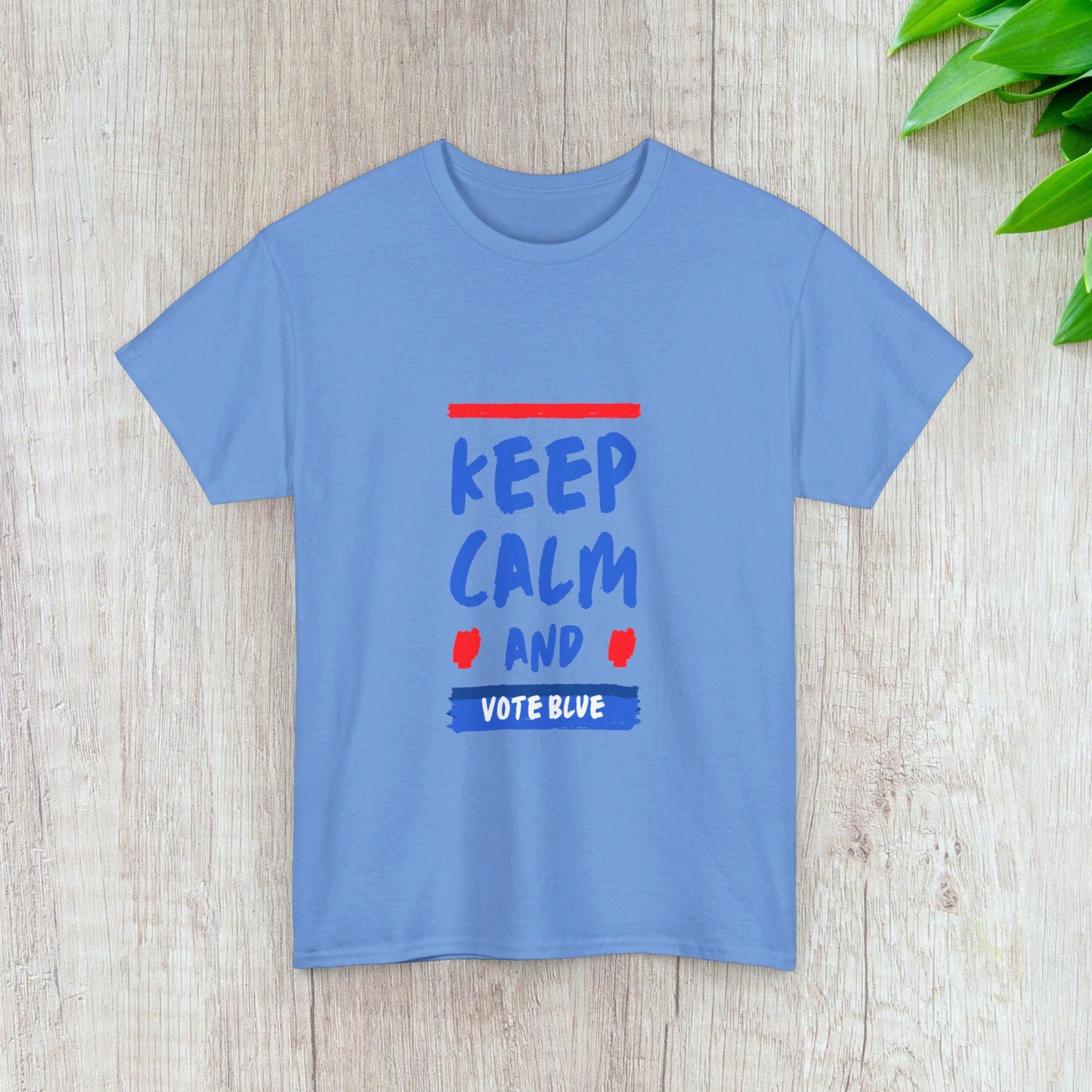 Keep Calm and Vote Blue Shirt- Save Democracy Tee- Democrat Presidential Election T-Shirt