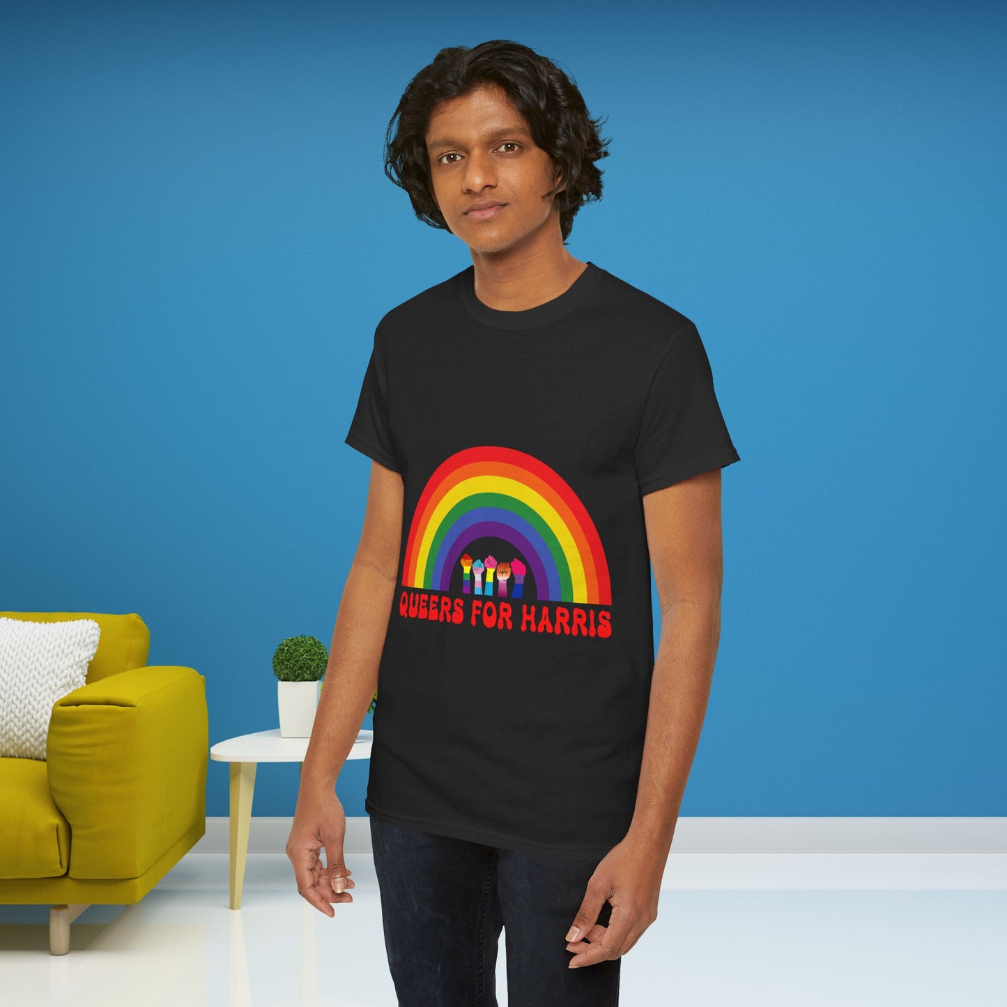 Queers For Harris Shirt- Support LGBTQ Tee-  Democrat Presidential Election T-Shirt