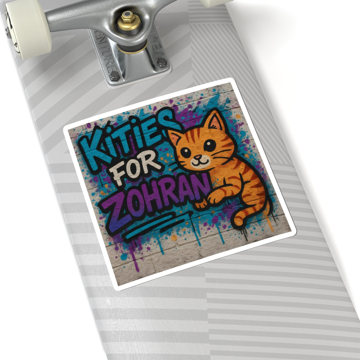 Political Sticker Kitties for Zohran Mamdani Merch NYC New York City Mayor 2025 Decal FDT Anti-Fascism Resistance Decal Social Democrat