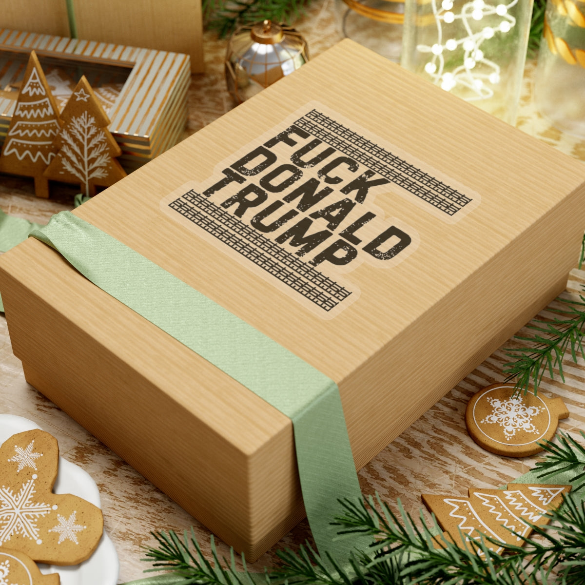 Resist Sticker Anti-Trump Merch FDT Fuck Donald Trump Foxtrot Delta Tango Political Decal Protest Sticker Activist Anti-Fascism Resist Decal