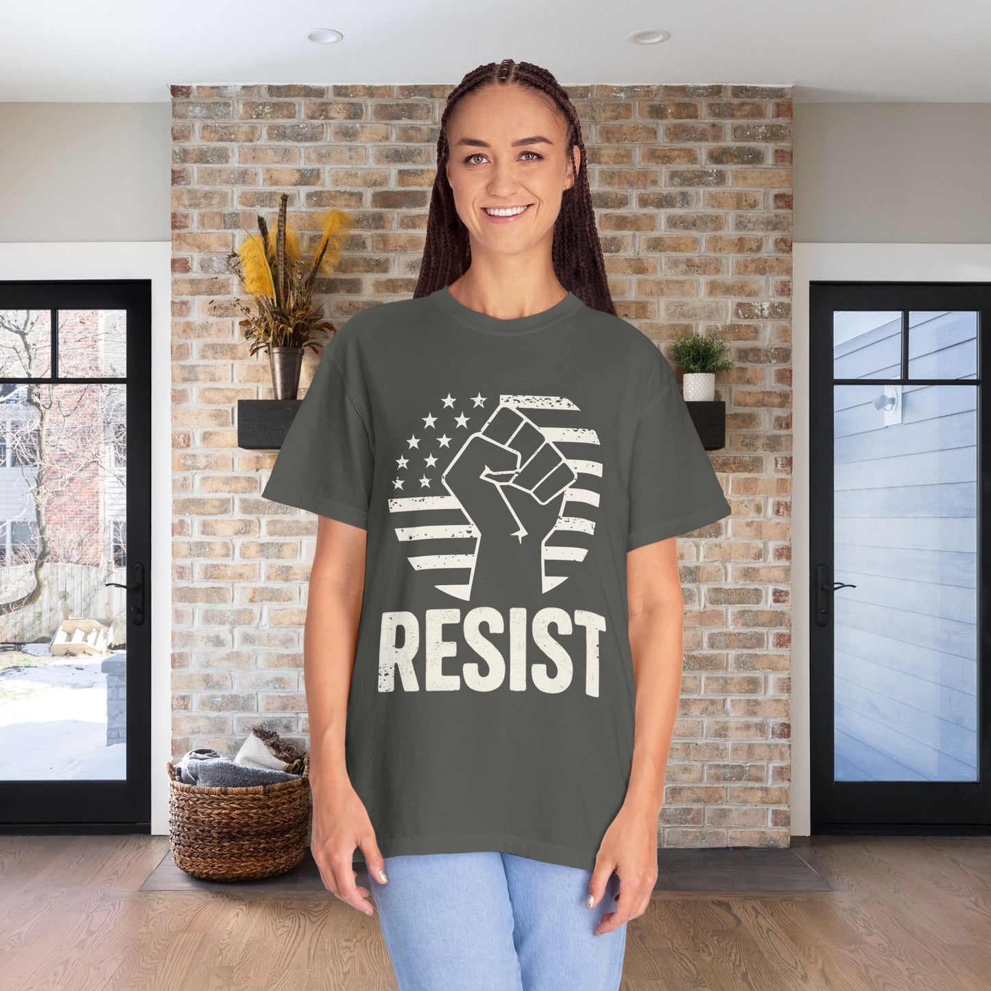 Resist Social Justice Shirt Anti Trump Resistance Tee Anti-Fascism Protest TShirt Comfort Colors Activist T-Shirt Gift for Democrat Apparel