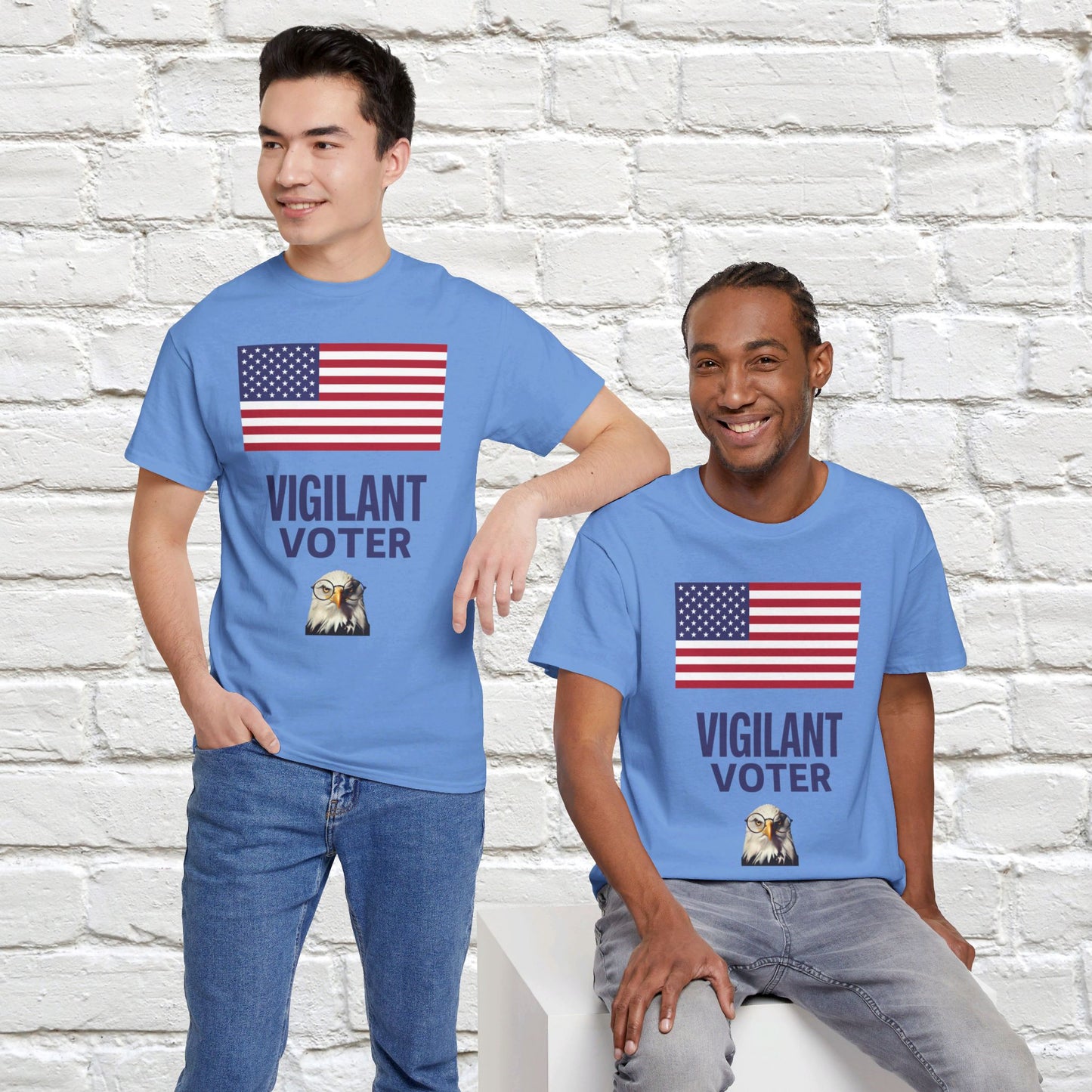 Vigilant Voter Shirt- Vote Blue Save Democracy Tee- Democrat Presidential Election T-Shirt