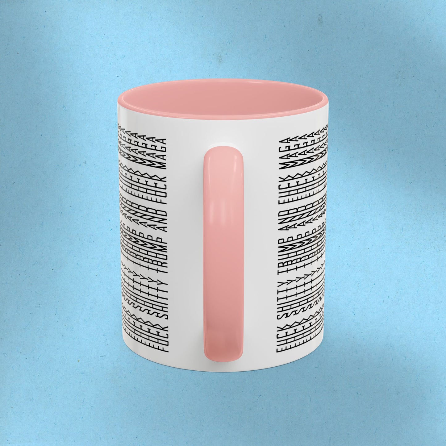 FDT Mug Hidden Message Mug Fuck Shitty Trump and Fuck Maga Coffee Cup FDT Ceramic Cup Foxtrot Delta Tango Anti-Fascism Anti-Trump Merch