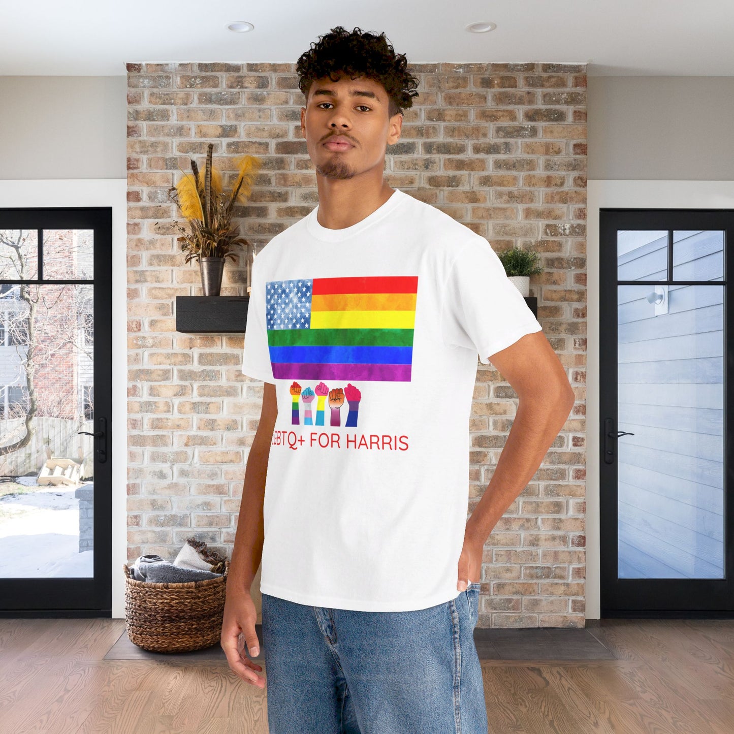 LGBTQ+ for Harris Shirt- Queer for Harris Tee-  Democrat Presidential Election T-Shirt