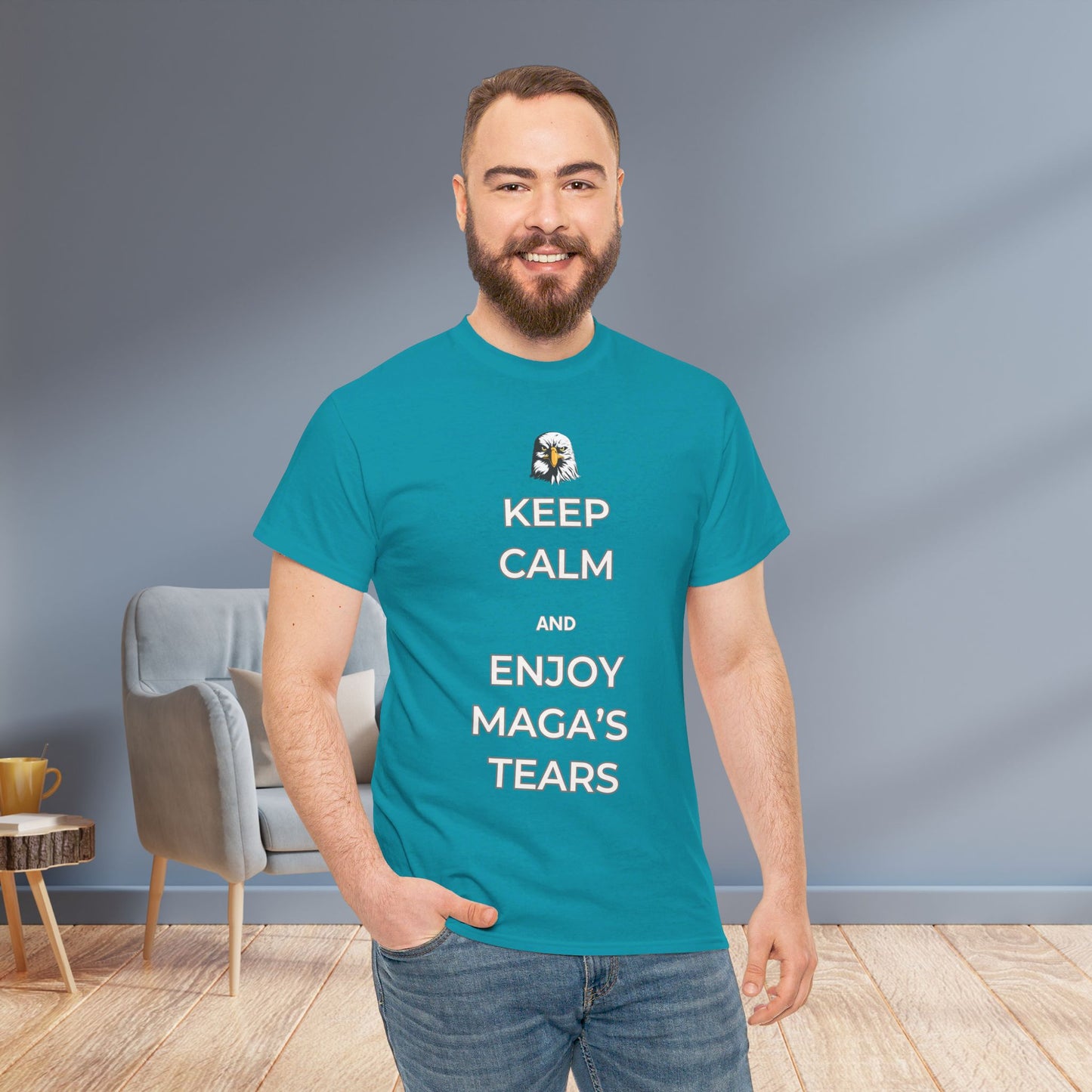 Keep Calm and Enjoy MAGA's Tears Shirt- Harris Walz Tee-  Democrat Presidential Election T-Shirt