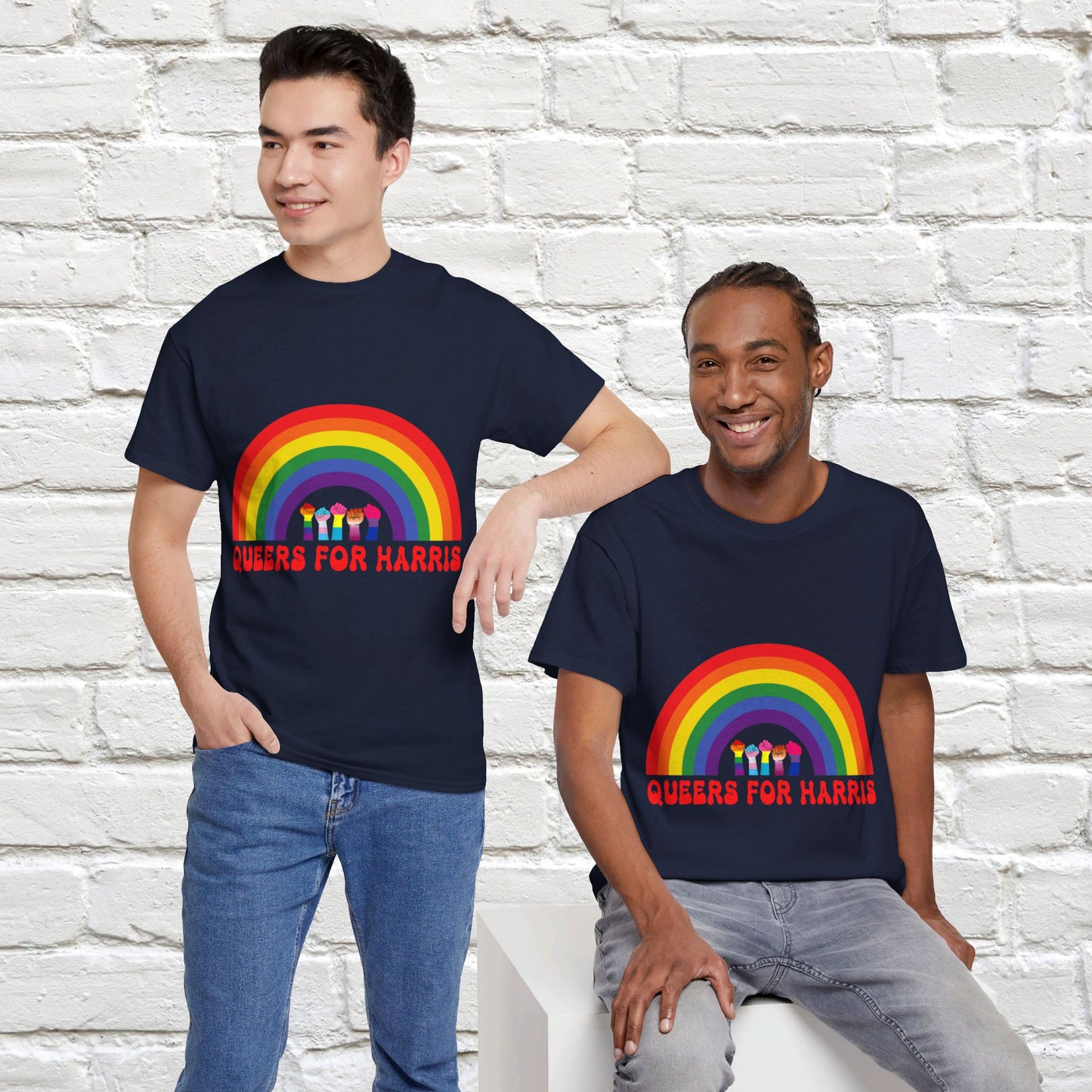 Queers For Harris Shirt- Support LGBTQ Tee-  Democrat Presidential Election T-Shirt