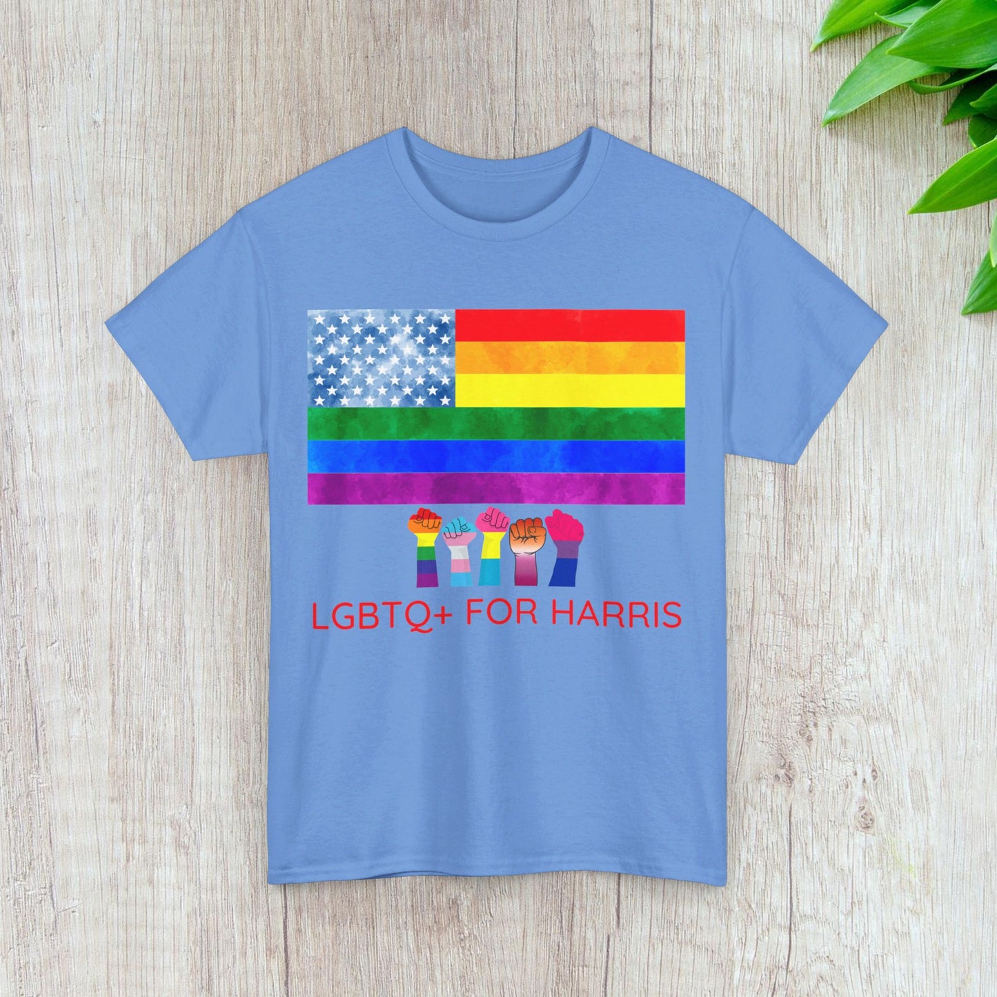 LGBTQ+ for Harris Shirt- Queer for Harris Tee-  Democrat Presidential Election T-Shirt