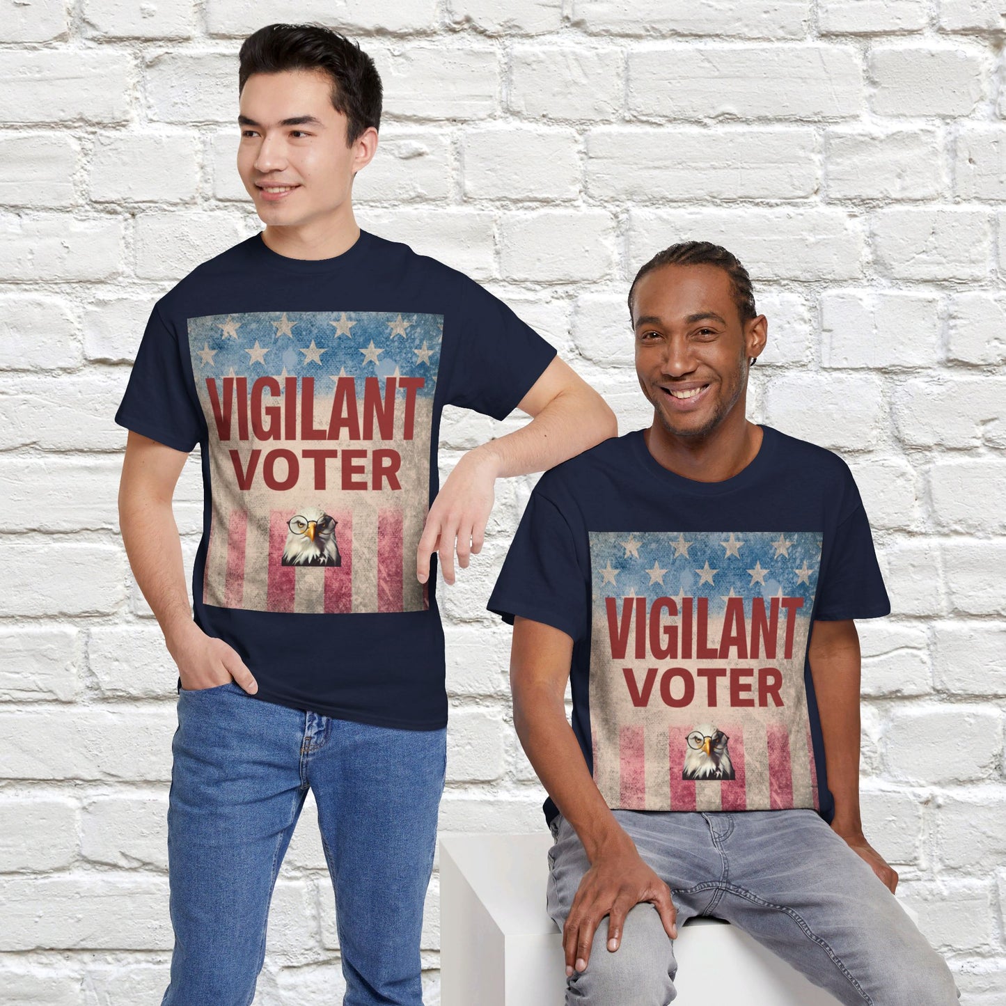 Vigilant Voter Shirt- Vote Blue Save Democracy Tee- Democrat Presidential Election T-Shirt