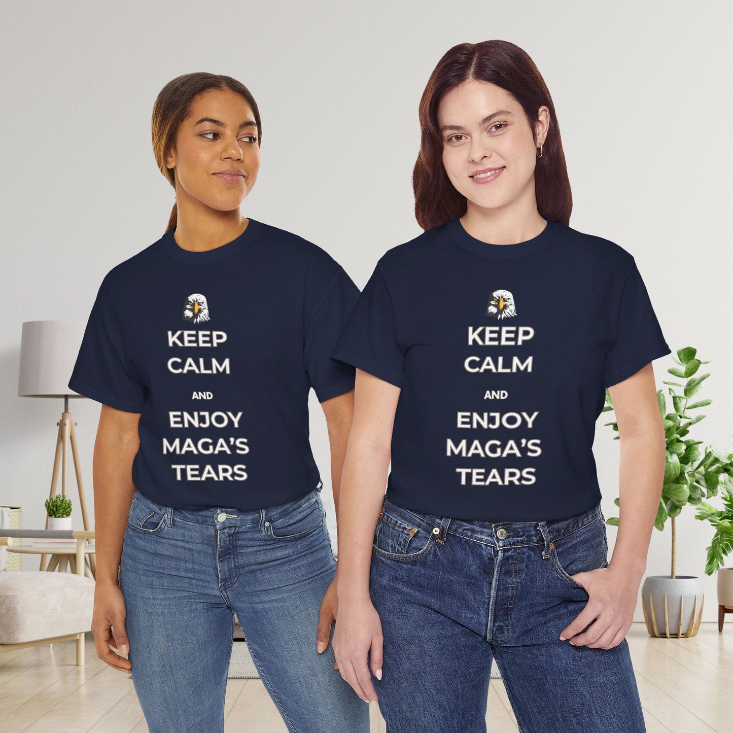 Keep Calm and Enjoy MAGA's Tears Shirt- Harris Walz Tee-  Democrat Presidential Election T-Shirt