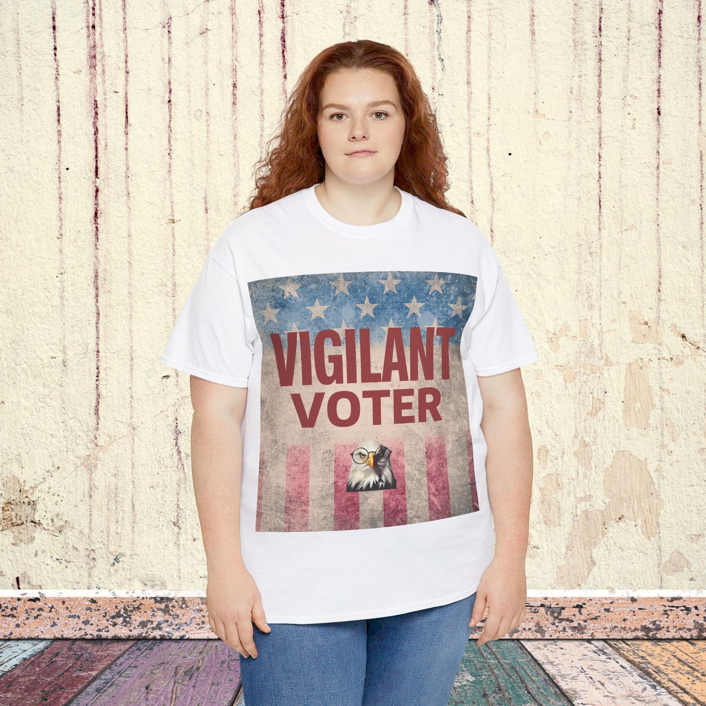 Vigilant Voter Shirt- Vote Blue Save Democracy Tee- Democrat Presidential Election T-Shirt