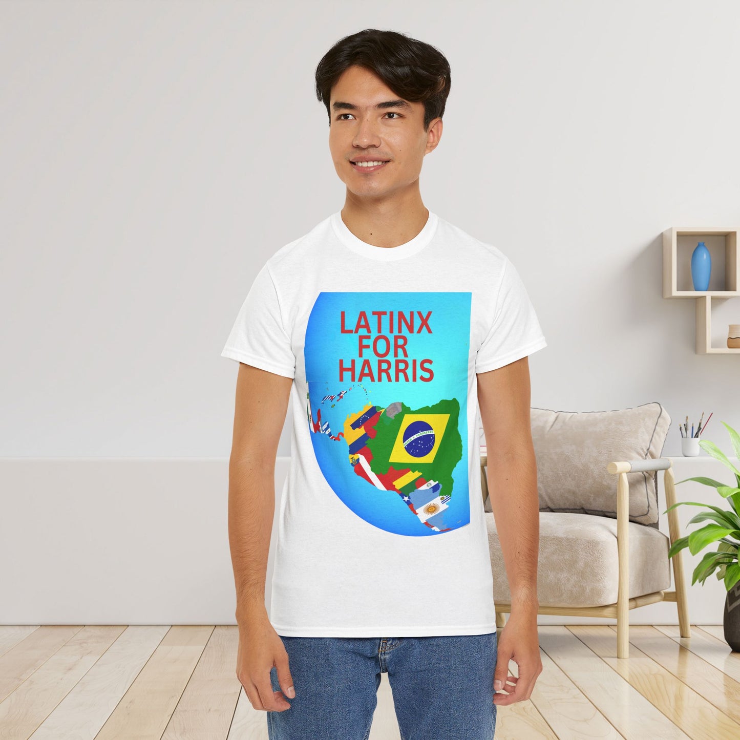 Latinx For Harris Shirt - Harris/Walz 2024 T-Shirt -  Democrat Presidential Election Tee