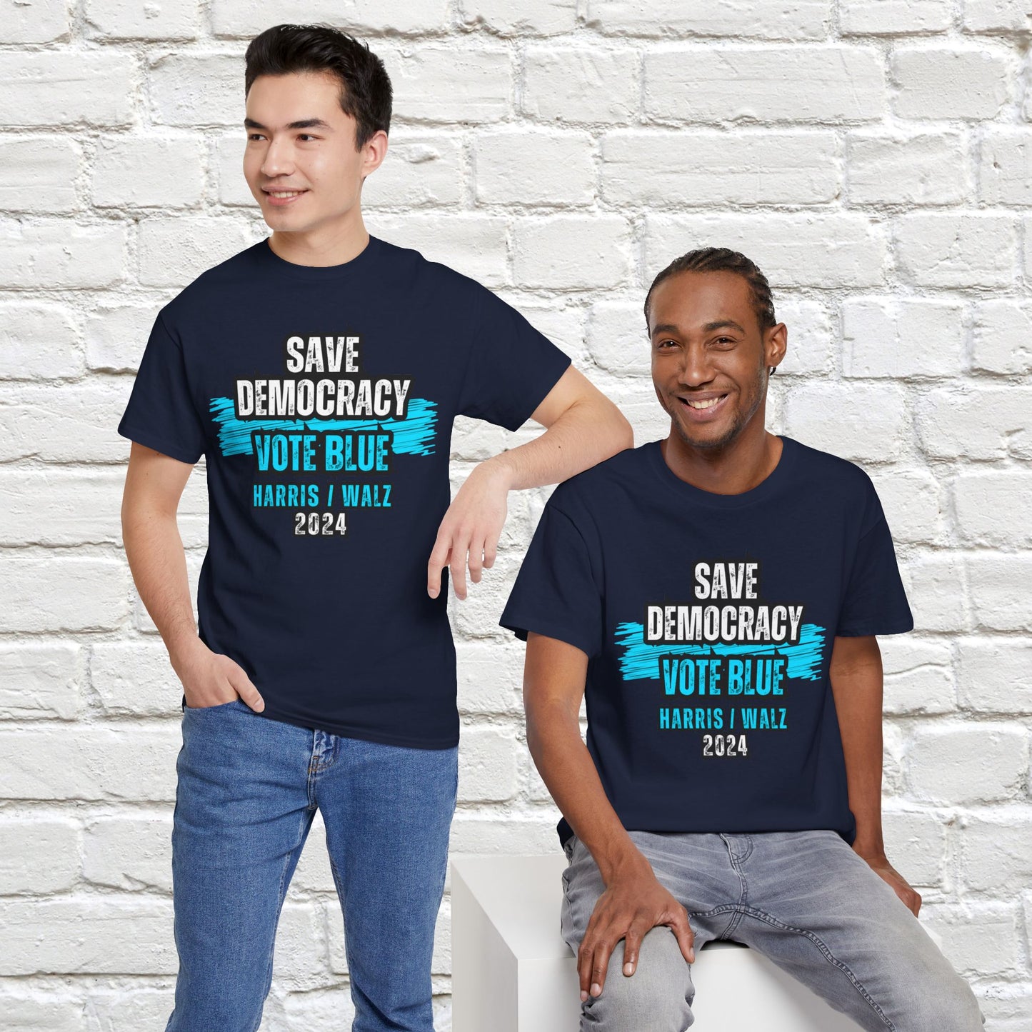 Save Democracy Vote Blue Shirt- Save Democracy Tee- Democrat Presidential Election T-Shirt