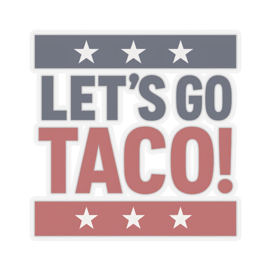 Resist Sticker Let's Go Taco USA America Pride Anti-Trump Merch Political Decal FDT Protest Sticker Activist Anti-Fascism Resistance Decal