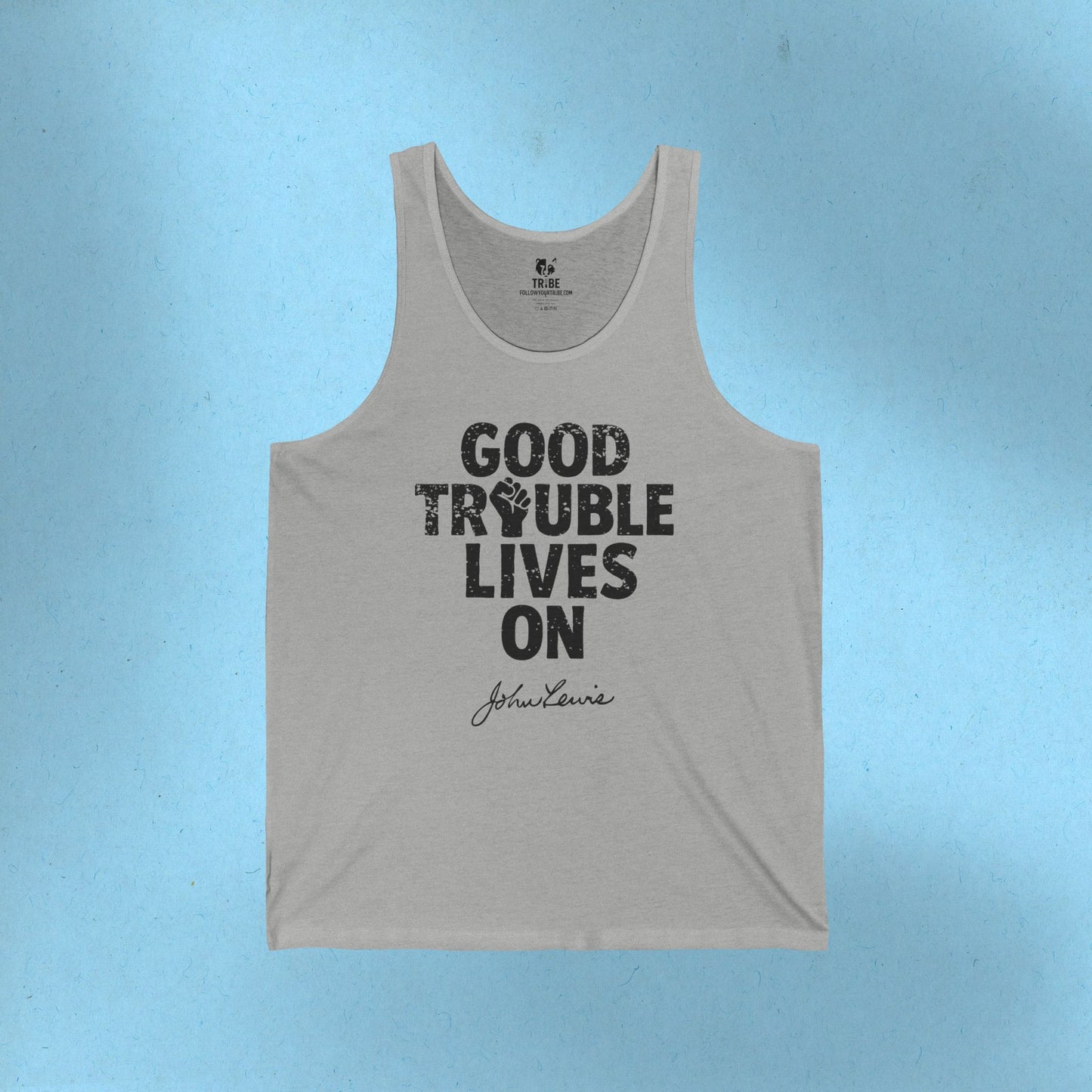 Good Trouble Necessary Trouble Activist Tank Top John Lewis Shirt Social Justice Shirt Protest Anti-Maga Resistance Anti-Trump Democrat Tank