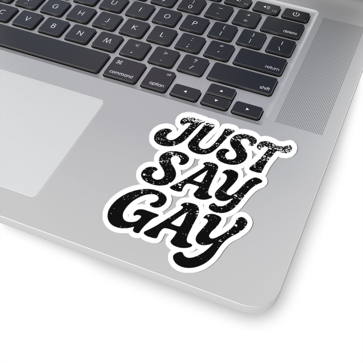 Just Say Gay LGBT Water Bottle Sticker for Laptop LGBTQ Decal Queer Lesbian Bisexual Transgender Gay Pride Merch LGBTQIA Political Adhesive