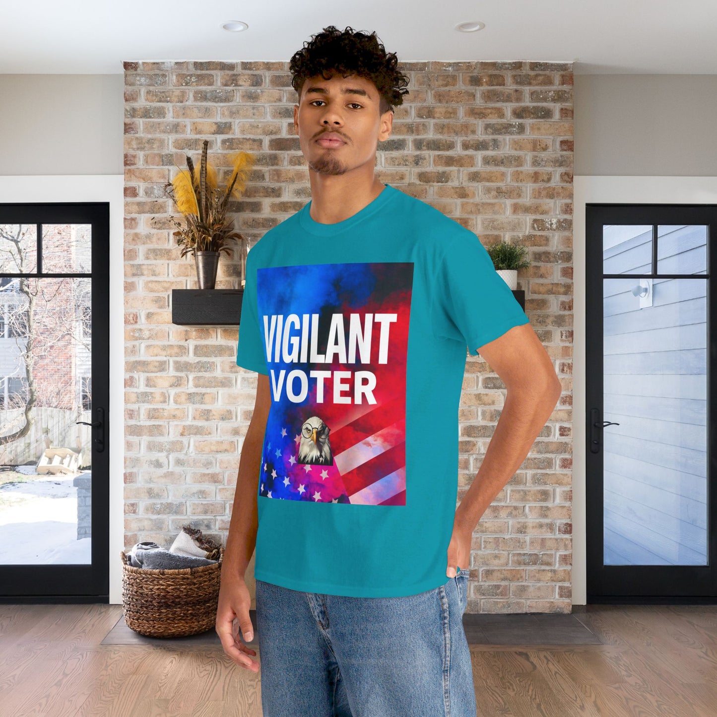 Vigilant Voter Shirt- Vote Blue Save Democracy Tee- Democrat Presidential Election T-Shirt