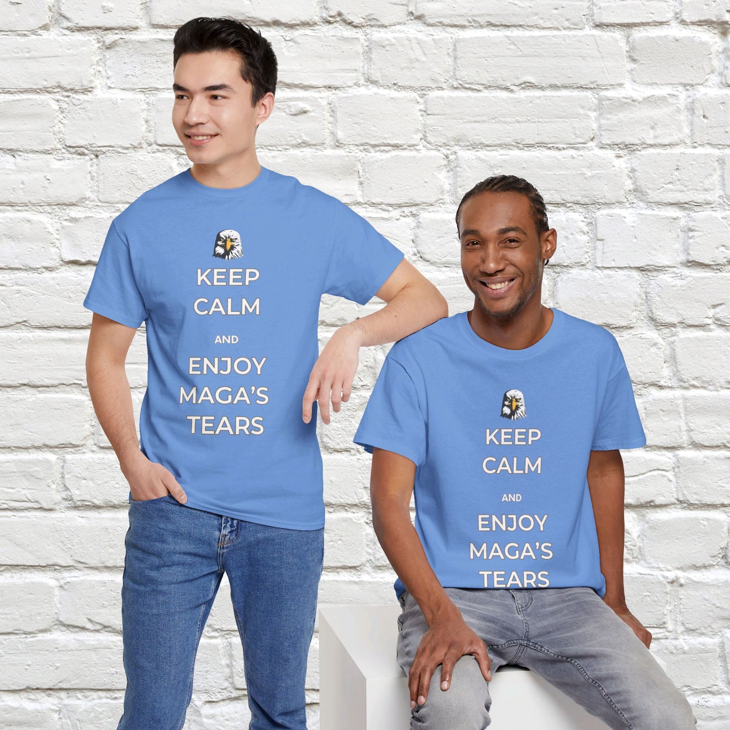 Keep Calm and Enjoy MAGA's Tears Shirt- Harris Walz Tee-  Democrat Presidential Election T-Shirt