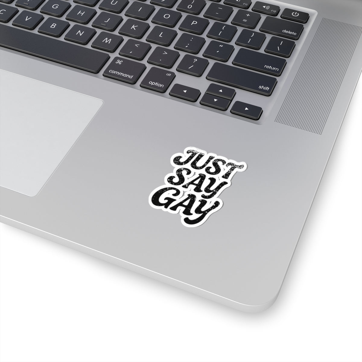 Just Say Gay LGBT Water Bottle Sticker for Laptop LGBTQ Decal Queer Lesbian Bisexual Transgender Gay Pride Merch LGBTQIA Political Adhesive