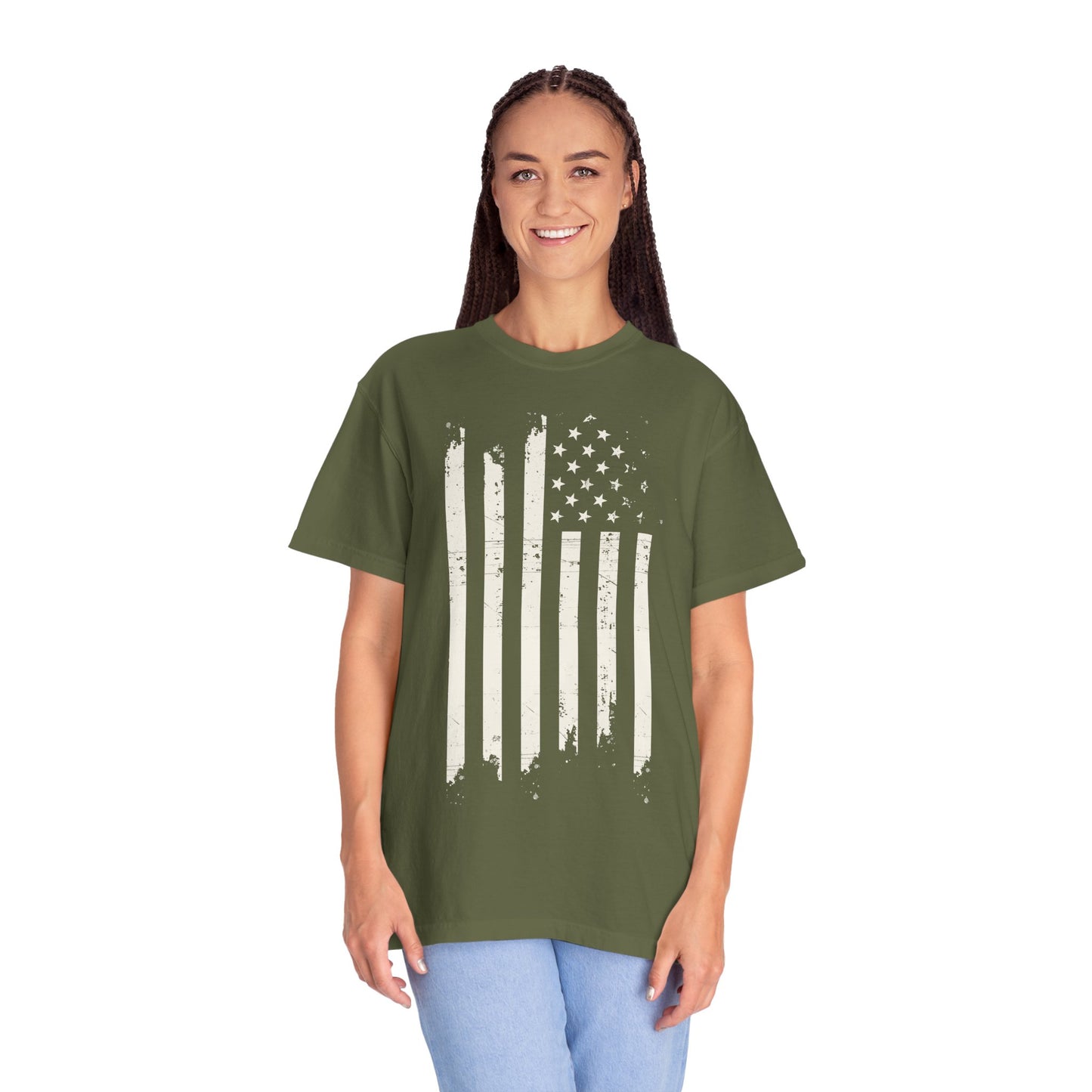 Distressed USA Flag Mourning Protest Shirt Social Justice TShirt Anti-Trump Merch Anti-Fascism Resist Comfort Colors Tee Democrat Apparel