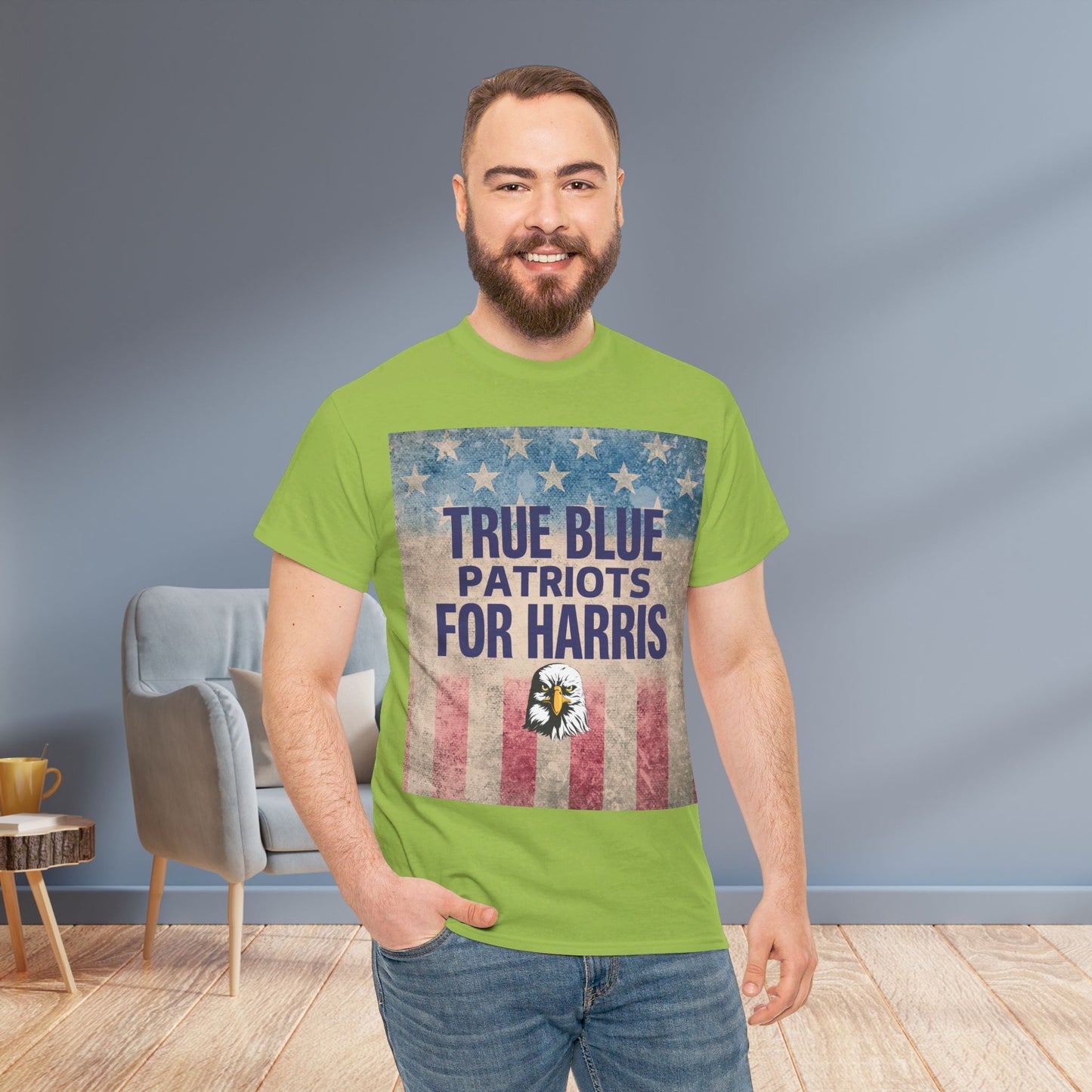 True Blue Patriots for Harris Shirt- Save Democracy Tee- Democrat Presidential Election T-Shirt