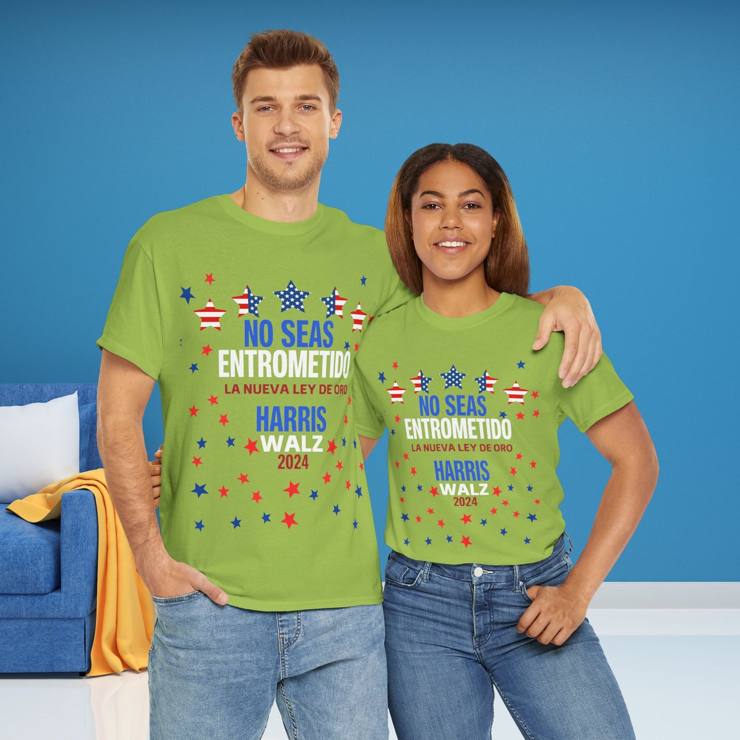 No Seas Entrometido Shirt- Harris/Walz 2024 T-Shirt in Spanish-  Democrat Presidential Election Tee