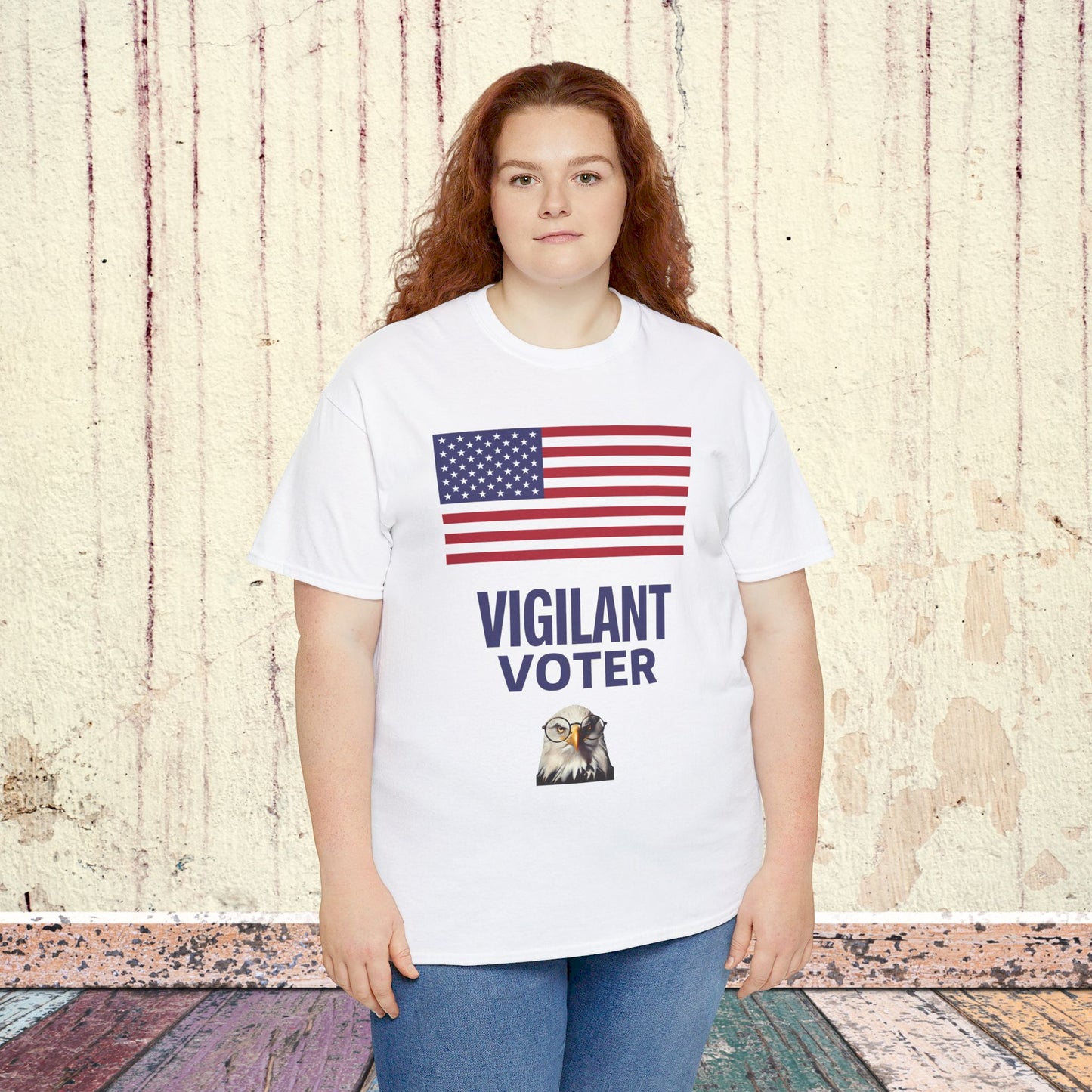 Vigilant Voter Shirt- Vote Blue Save Democracy Tee- Democrat Presidential Election T-Shirt