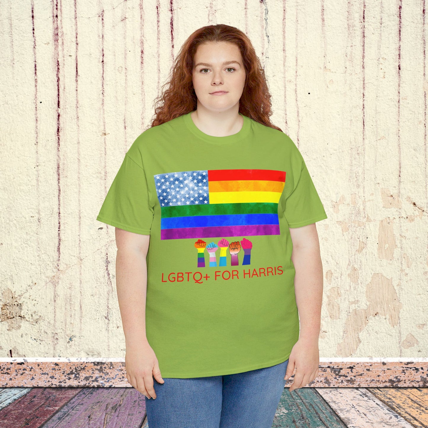 LGBTQ+ for Harris Shirt- Queer for Harris Tee-  Democrat Presidential Election T-Shirt