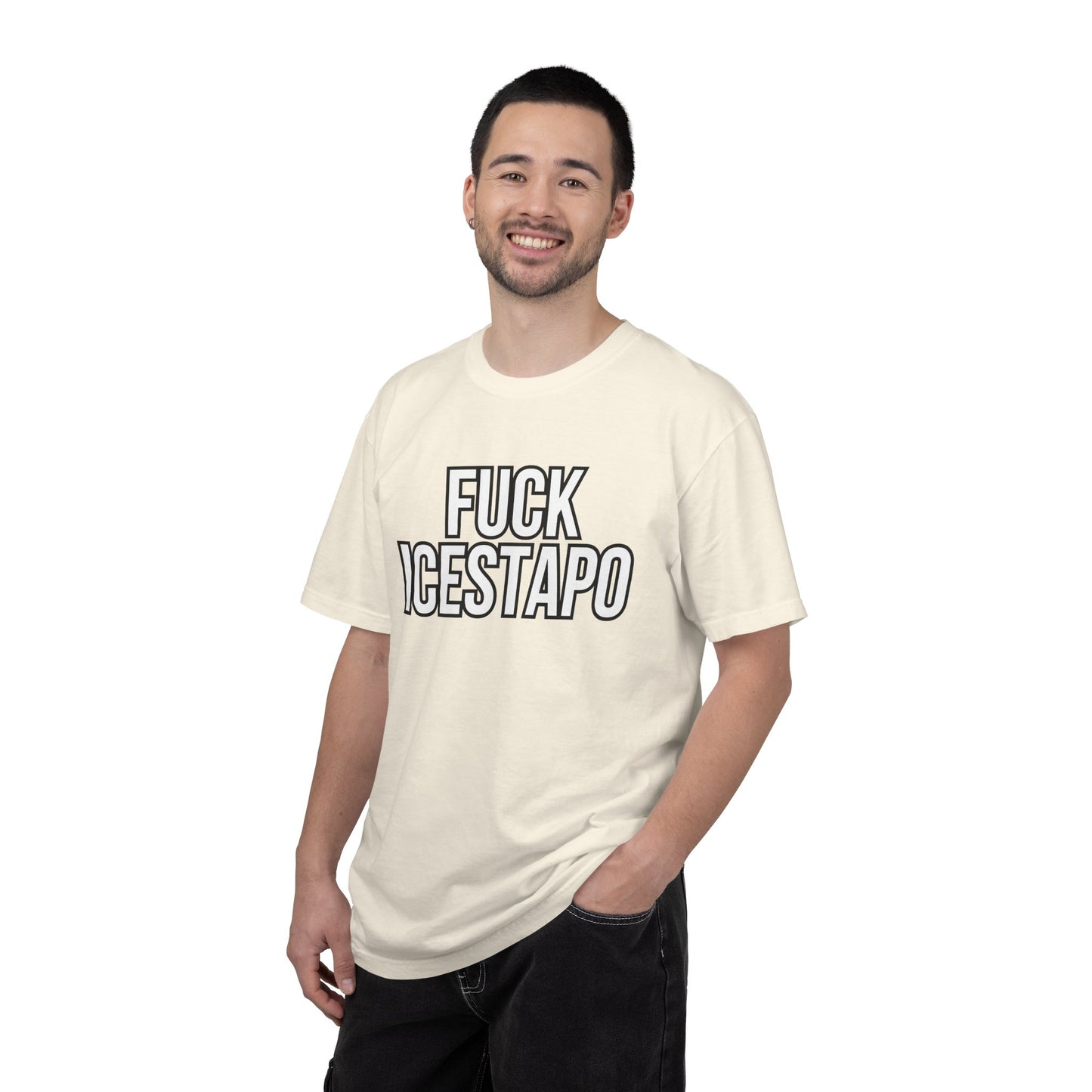 F*ck ICESTAPO Tee Protest Shirt Foxtrot Delta Tango Fck Donald Trump Anti-Fascism Abolish ICE Gestapo Comfort Colors Ring-Spun Cotton Tshirt