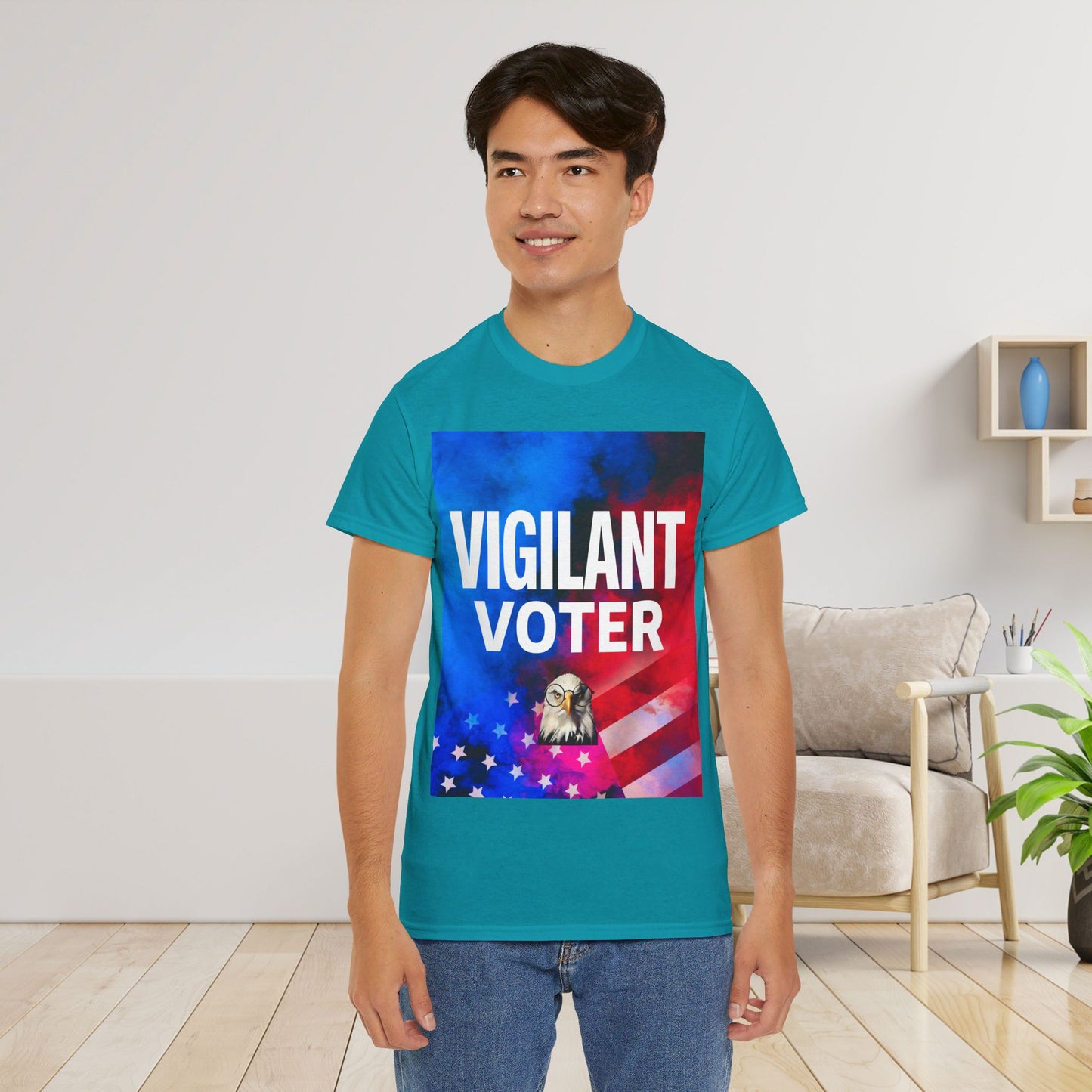 Vigilant Voter Shirt- Vote Blue Save Democracy Tee- Democrat Presidential Election T-Shirt