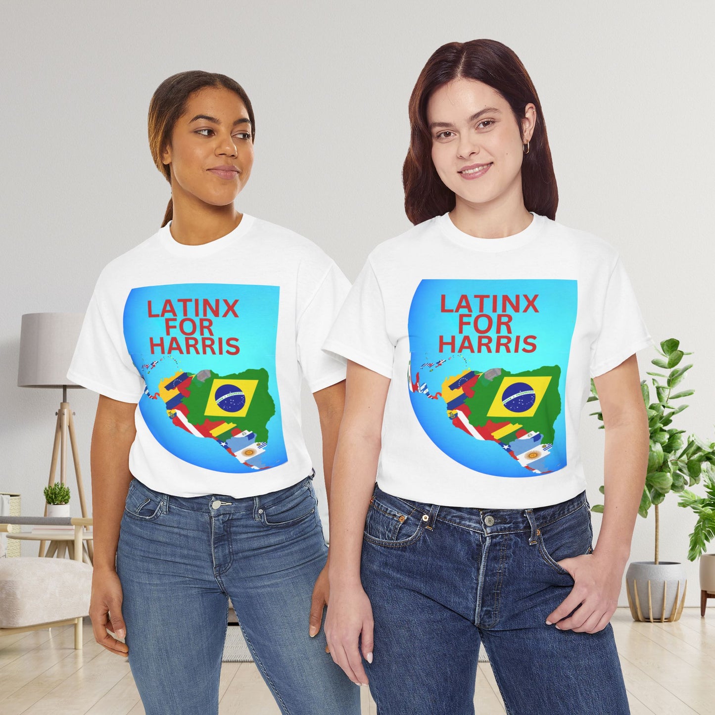 Latinx For Harris Shirt - Harris/Walz 2024 T-Shirt -  Democrat Presidential Election Tee