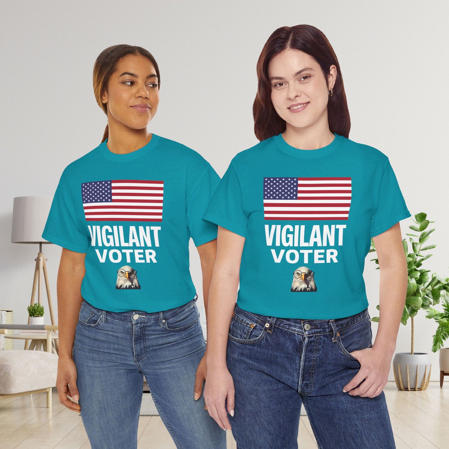 Vigilant Voter Shirt- Vote Blue Save Democracy Tee- Democrat Presidential Election T-Shirt