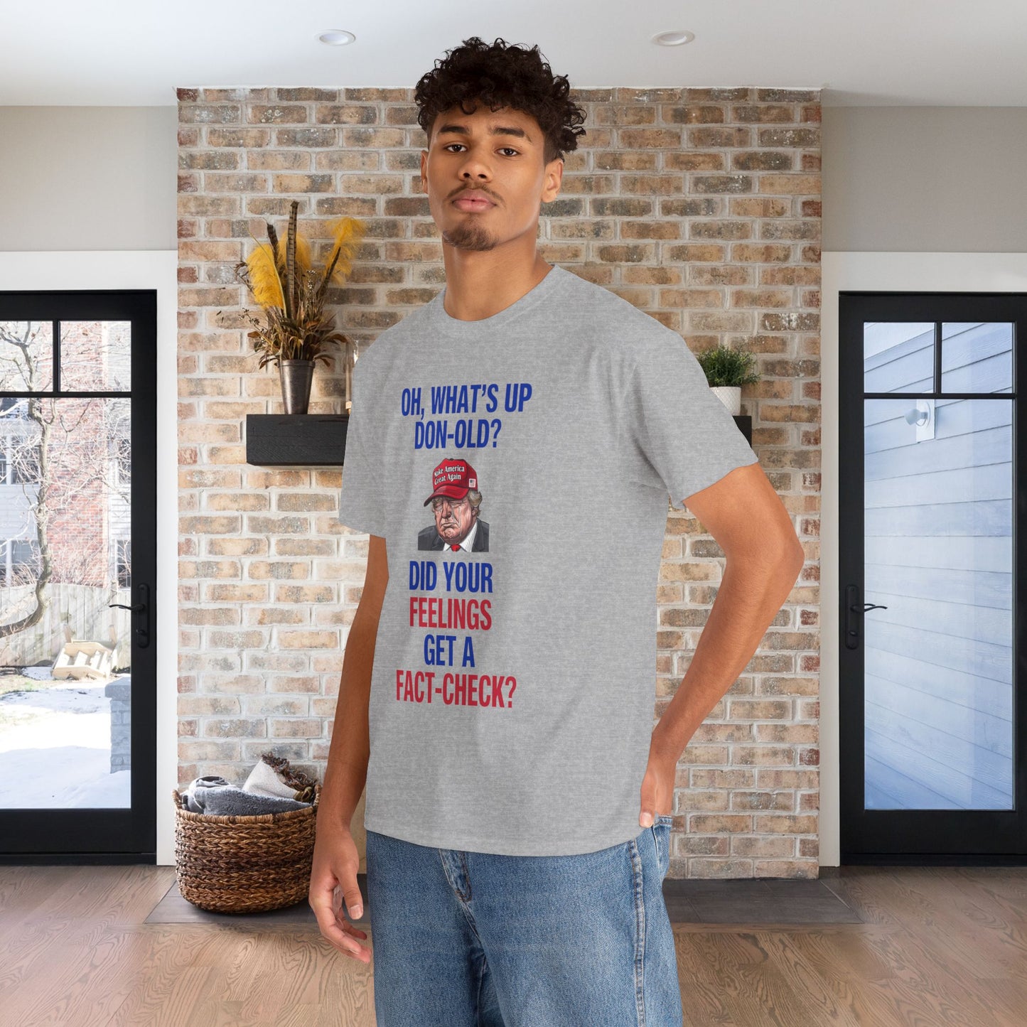 Did Your Feelings Get a Fact-Check? Shirt- Humorous Anti-Fascism Tee-  Democrat Presidential Election T-Shirt